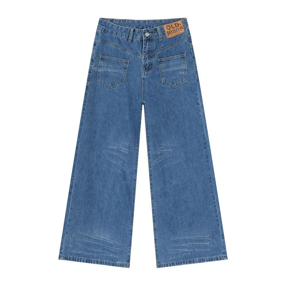 Japanese Brand Retro loose straight pocket jeans Size US 32 / EU 48 - 6 Thumbnail