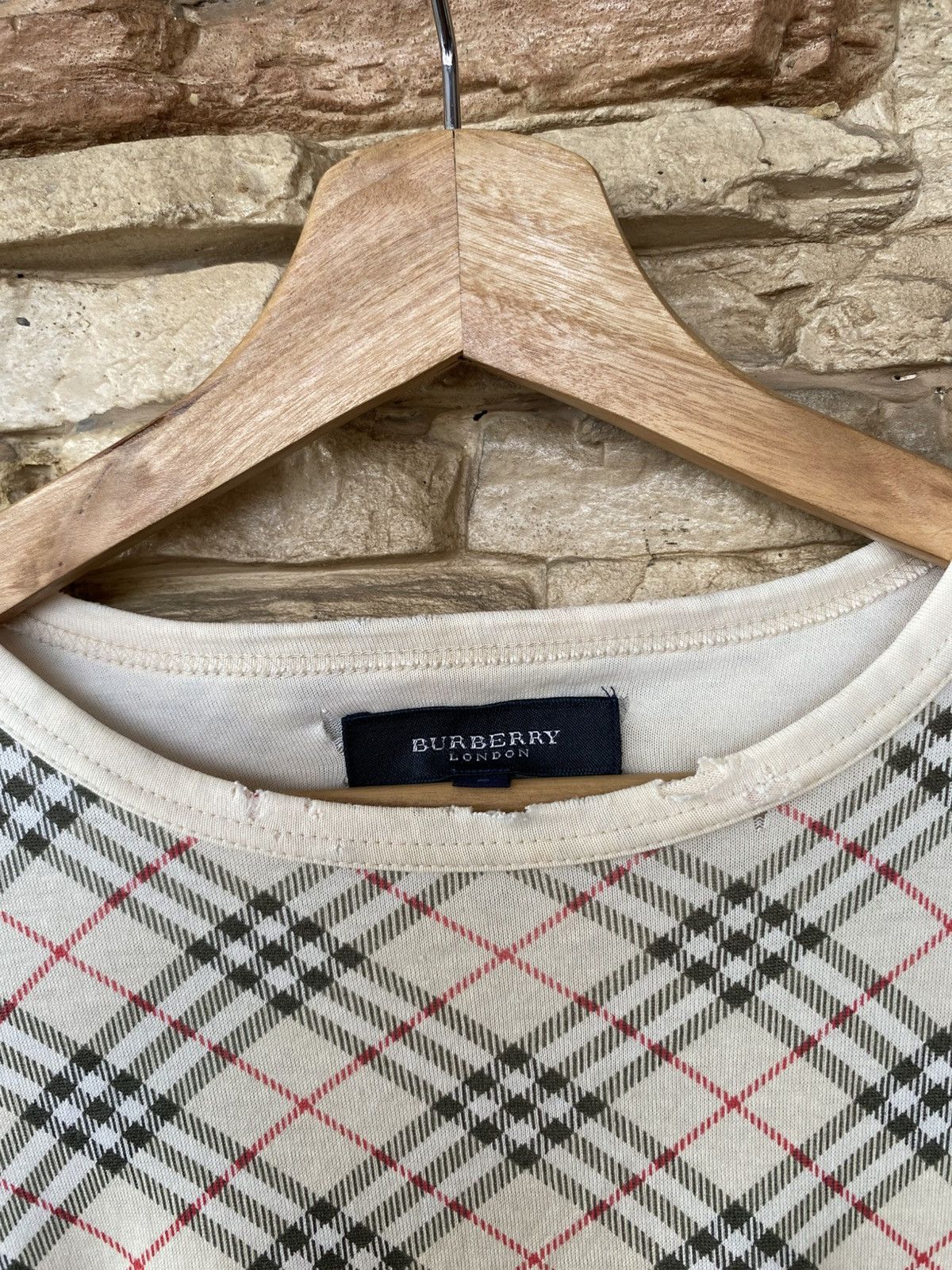 Burberry Vintage Burberry London Checkered Nova Check Classic Monogram Pocket Long Sleeve Tees Size US L / EU 52-54 / 3 - 4 Thumbnail