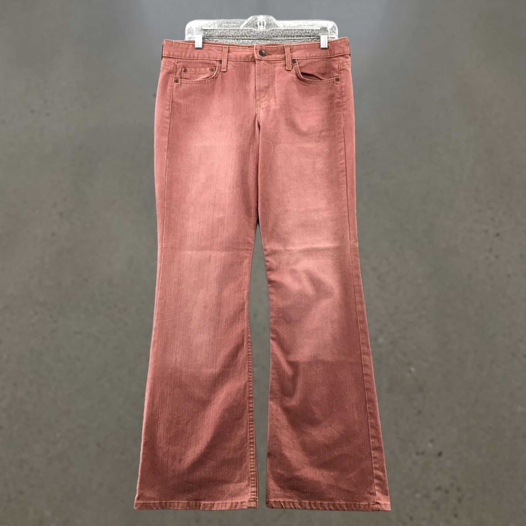 Mossimo Mossimo Red Stretch Flared Jeans Womens 13 Cotton Blend Zip Fly 5-Pocket Size 34" / US 12 / IT 48 - 1 Thumbnail