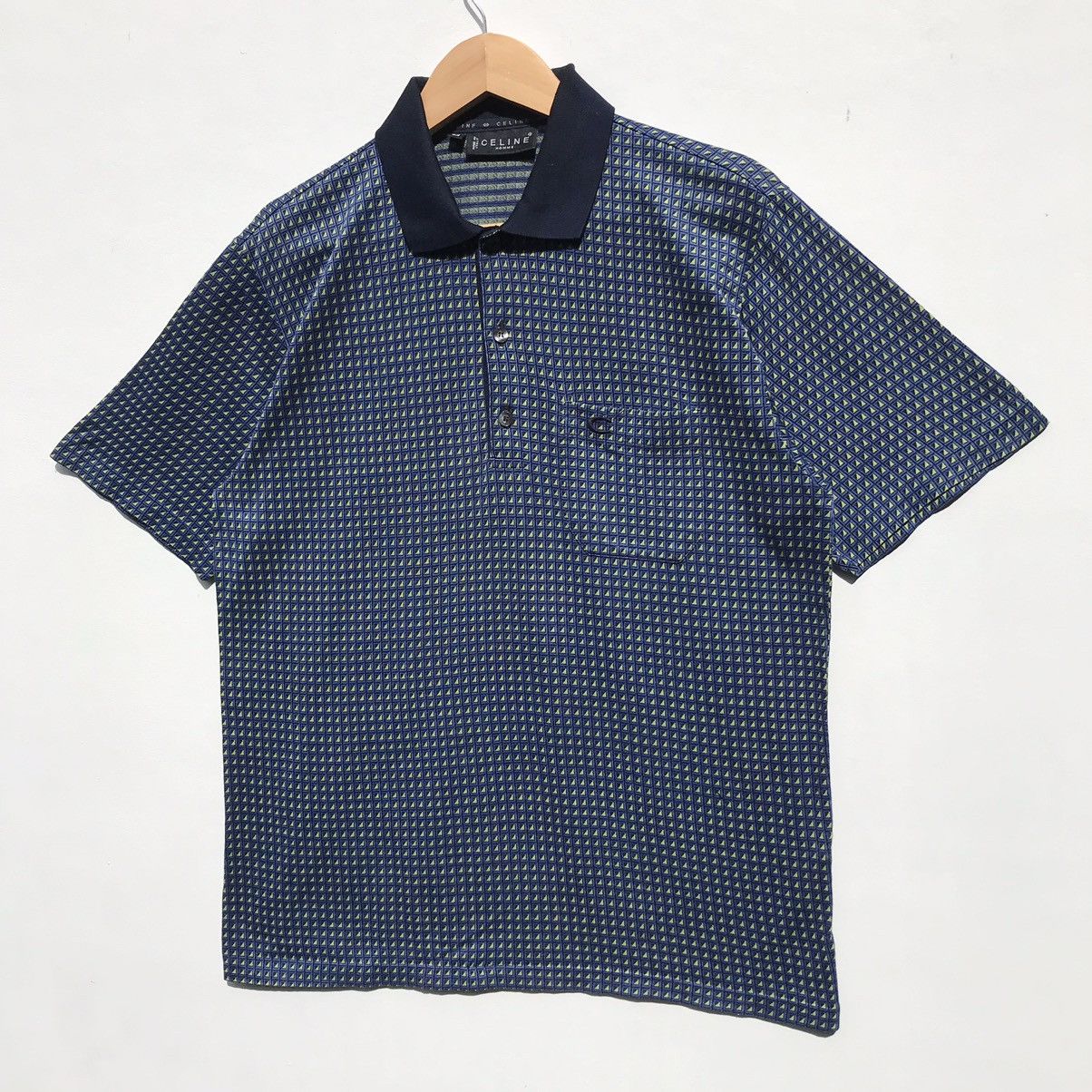 Celine Vintage 90s Celine Homme Polos Shirt Small Logo C Celine Size US S / EU 44-46 / 1 - 3 Thumbnail