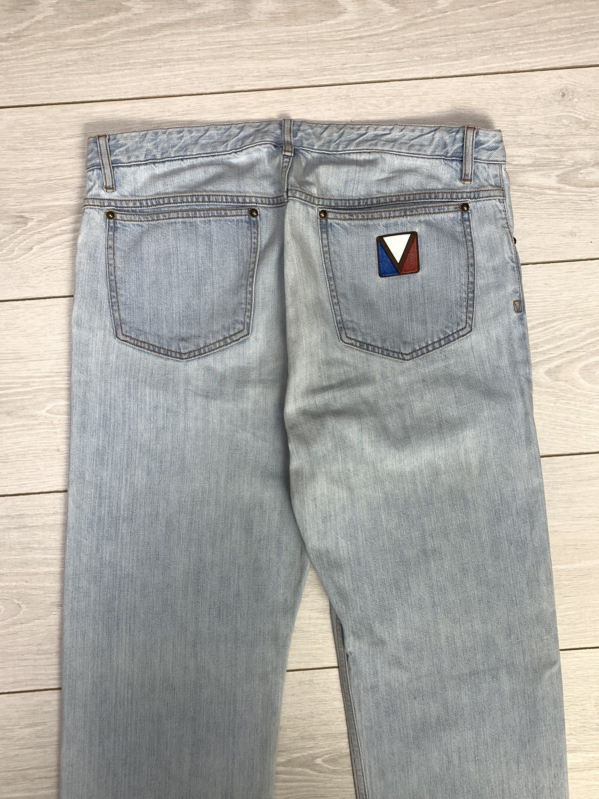 Louis Vuitton LOUIS VUITTON Pants Denim LV Embroidered leather Logo Size US 32 / EU 48 - 11 Thumbnail