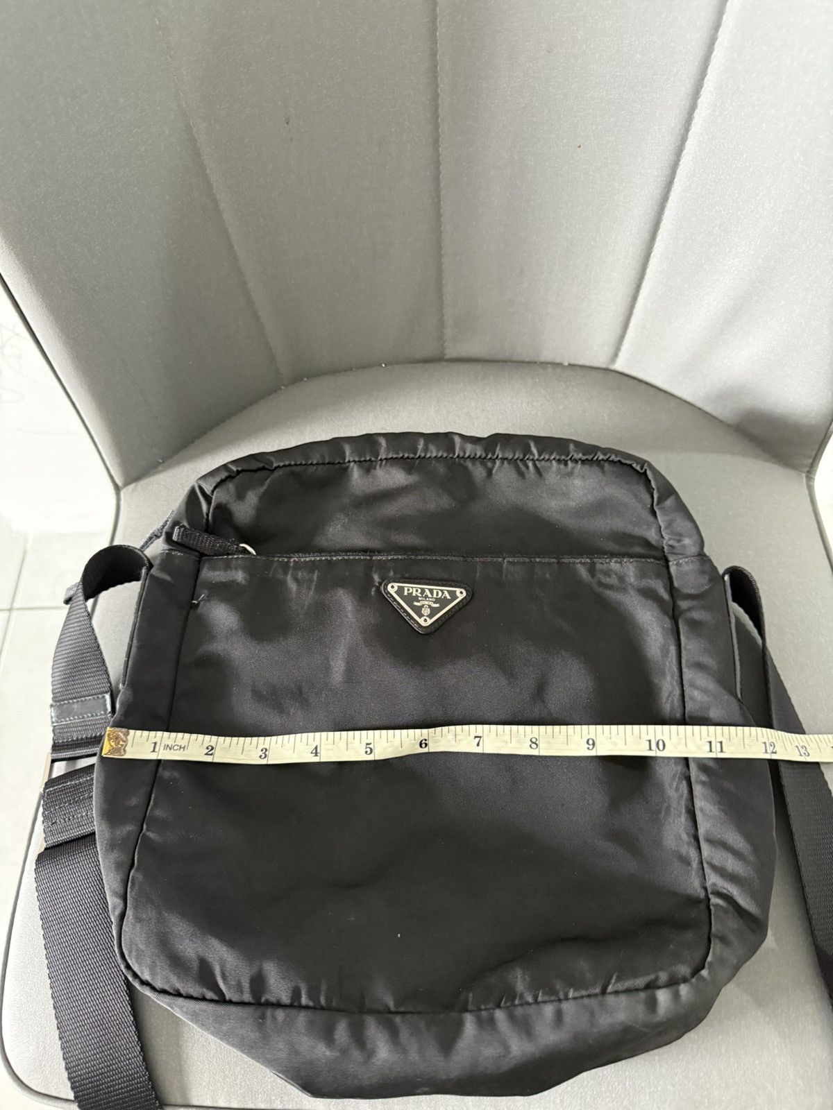 Prada Vintage Prada Black Medium Crossbody Sling Bag Size ONE SIZE - 15 Thumbnail