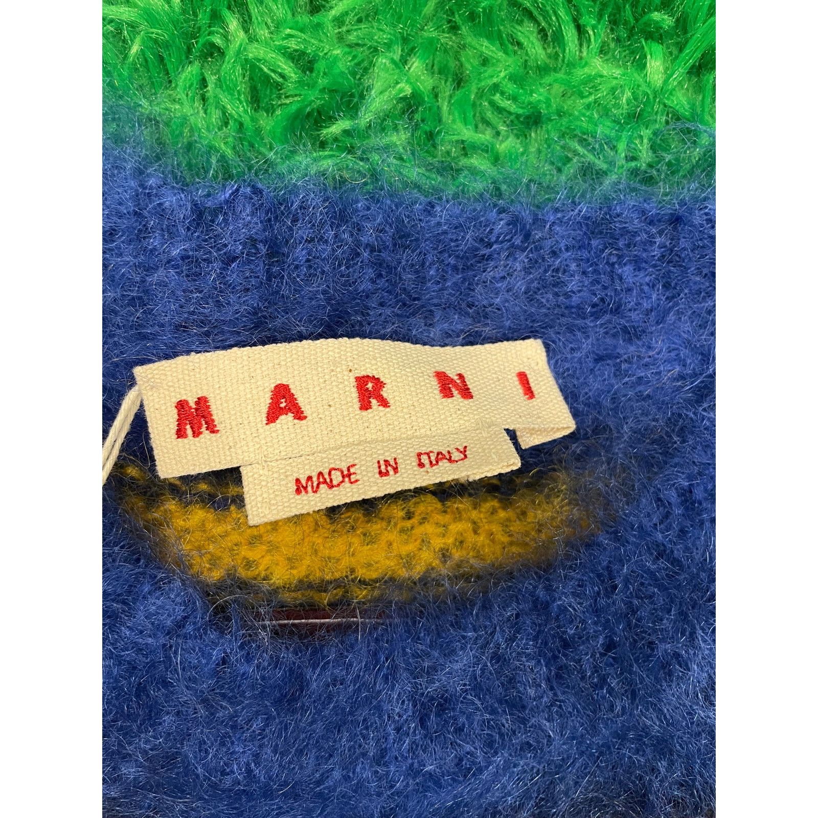 Marni Marni Fuzzy Wuzzy Crewneck Navy Orange Size 54 New Size US L / EU 52-54 / 3 - 2 Thumbnail