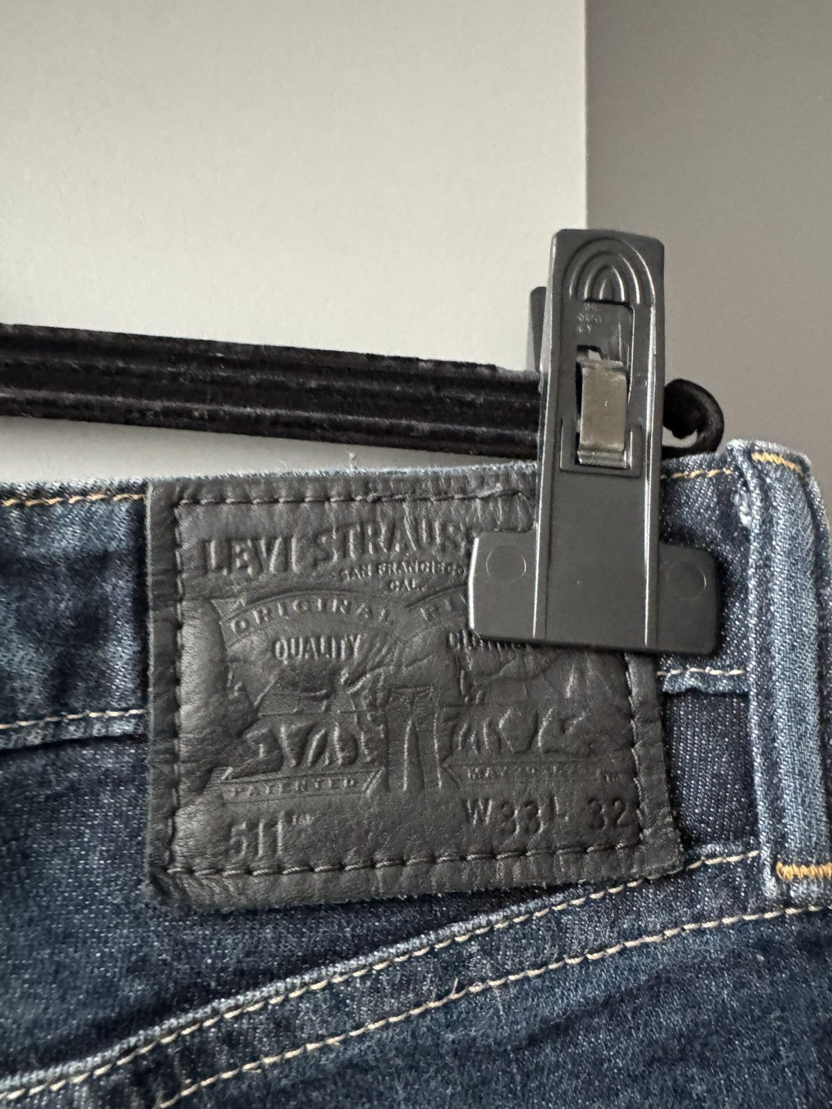 Levi's Patch Work Vintage Levis 517 Boot Cut Release Hem Jeans Size US 33 - 8 Thumbnail