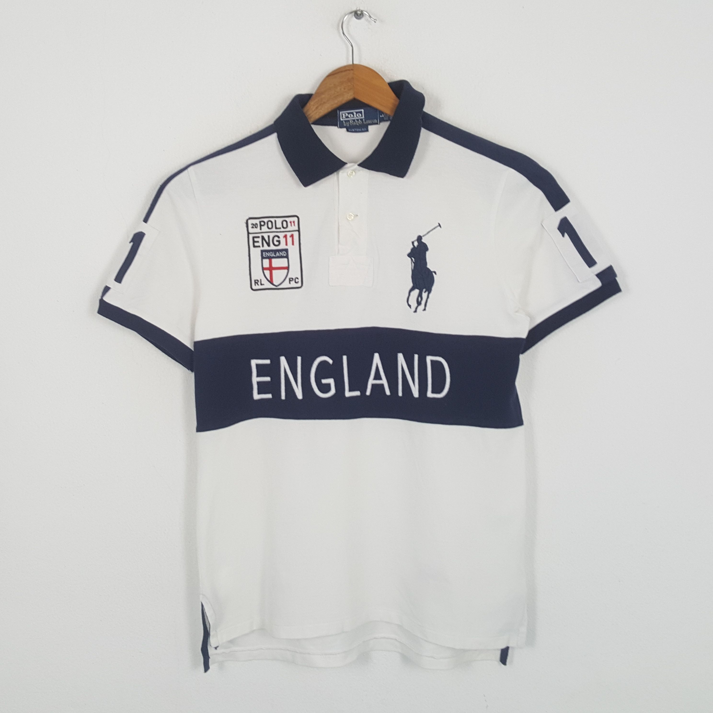 Polo Ralph Lauren × Vintage Vintage POLO by RALPH LAUREN ENGLAND Design Polos Shirt Size US M / EU 48-50 / 2 - 1 Thumbnail