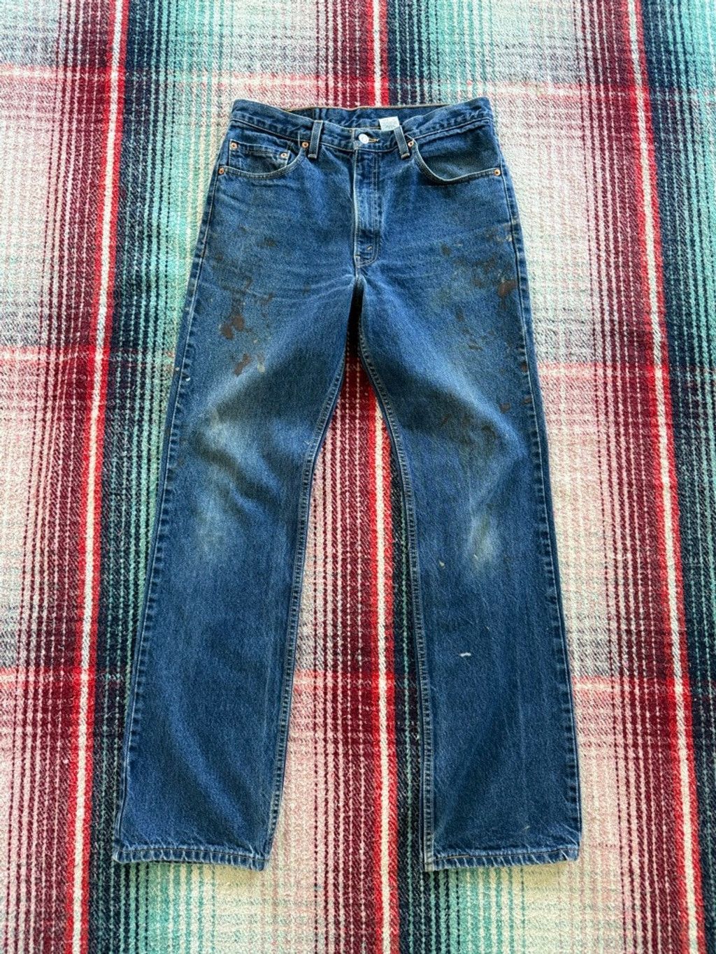 Levi's 00s Distressed Levi’s 517 Bootcut 34x34 Size US 34 / EU 50 - 1 Thumbnail