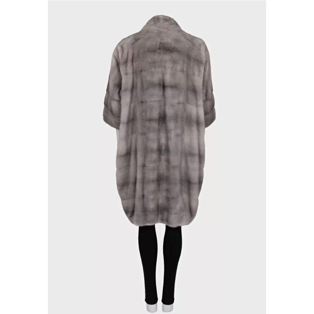 Gianfranco Ferre Gianfranco Ferre Gray Fur Coat High Collar Sz L Size L / US 10 / IT 46 - 3 Thumbnail