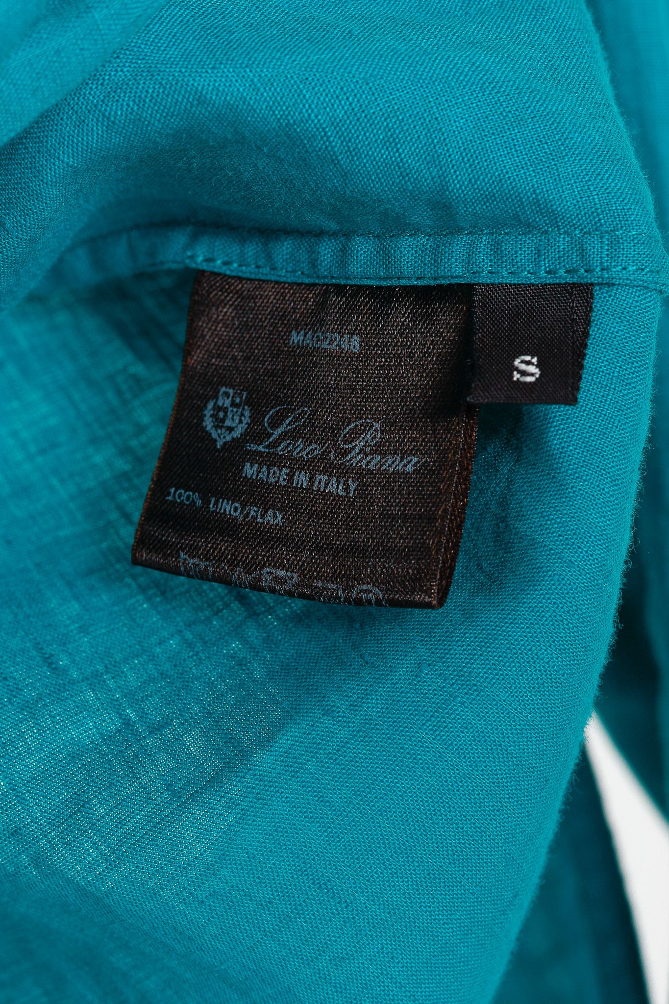Loro Piana Loro Piana Teal Linen Pintuck Bib Blouse Size S / US 4 / IT 40 - 10 Thumbnail