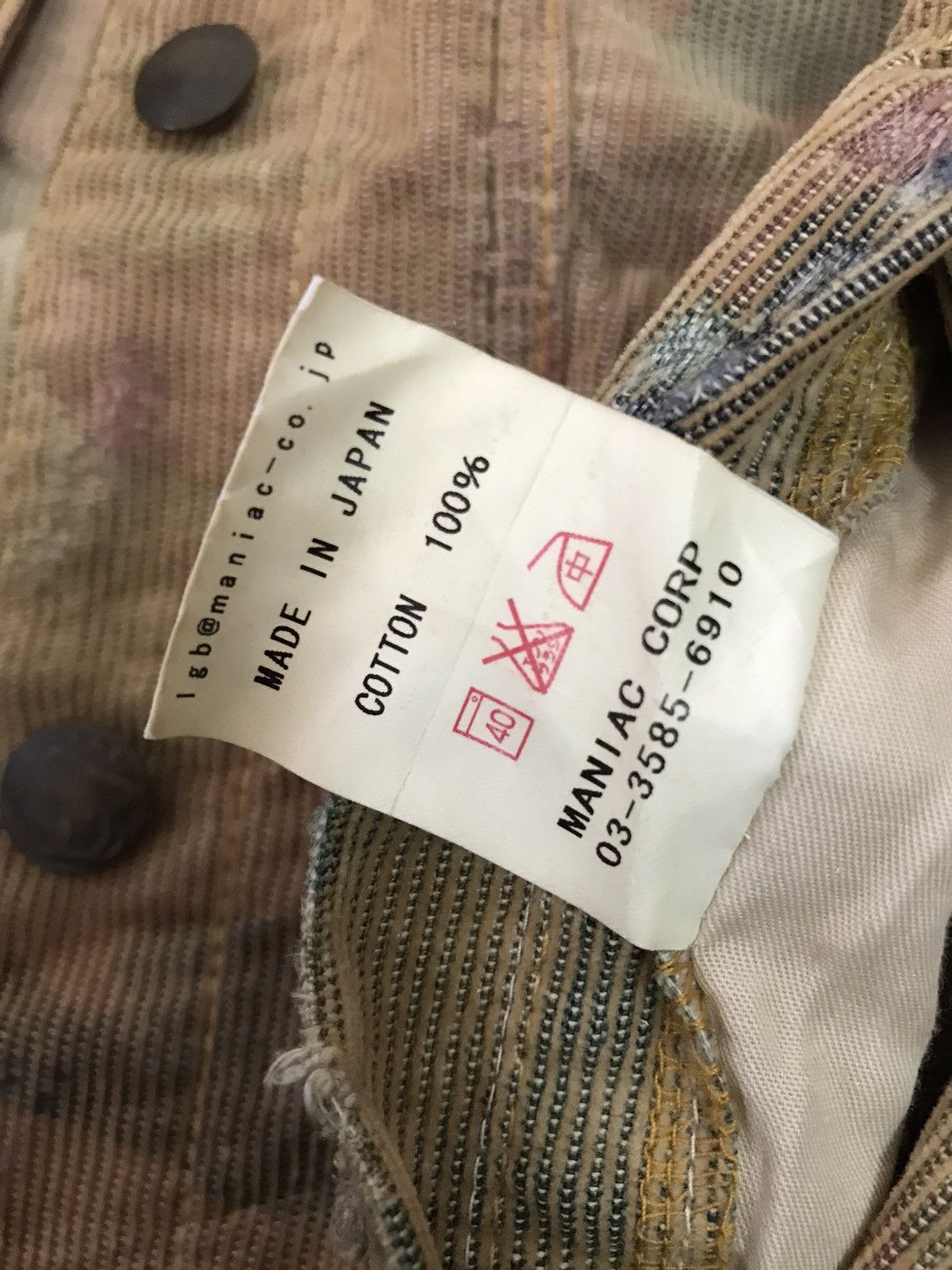 If Six Was Nine L.G.B. Maniac Corp Corduroy Jacket Size 1 Size S / US 4 / IT 40 - 12 Thumbnail