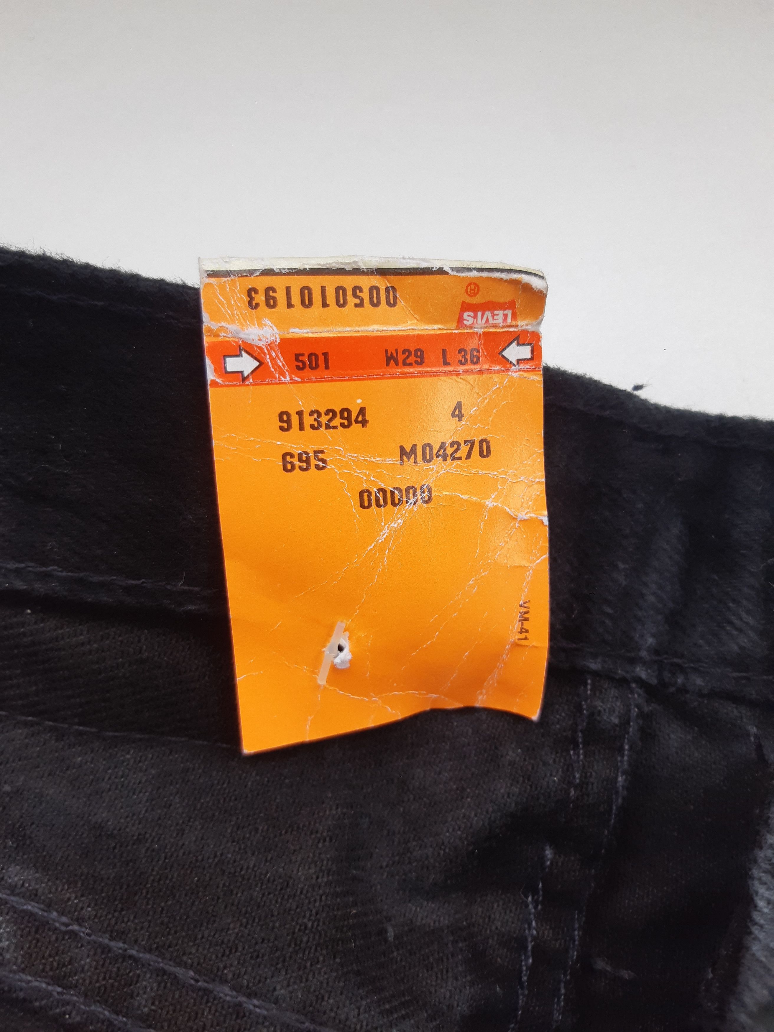 Levi's Vintage 90s LEVIS 501 Original Fit USA size W29/L36 NWT Size 29" - 6 Thumbnail