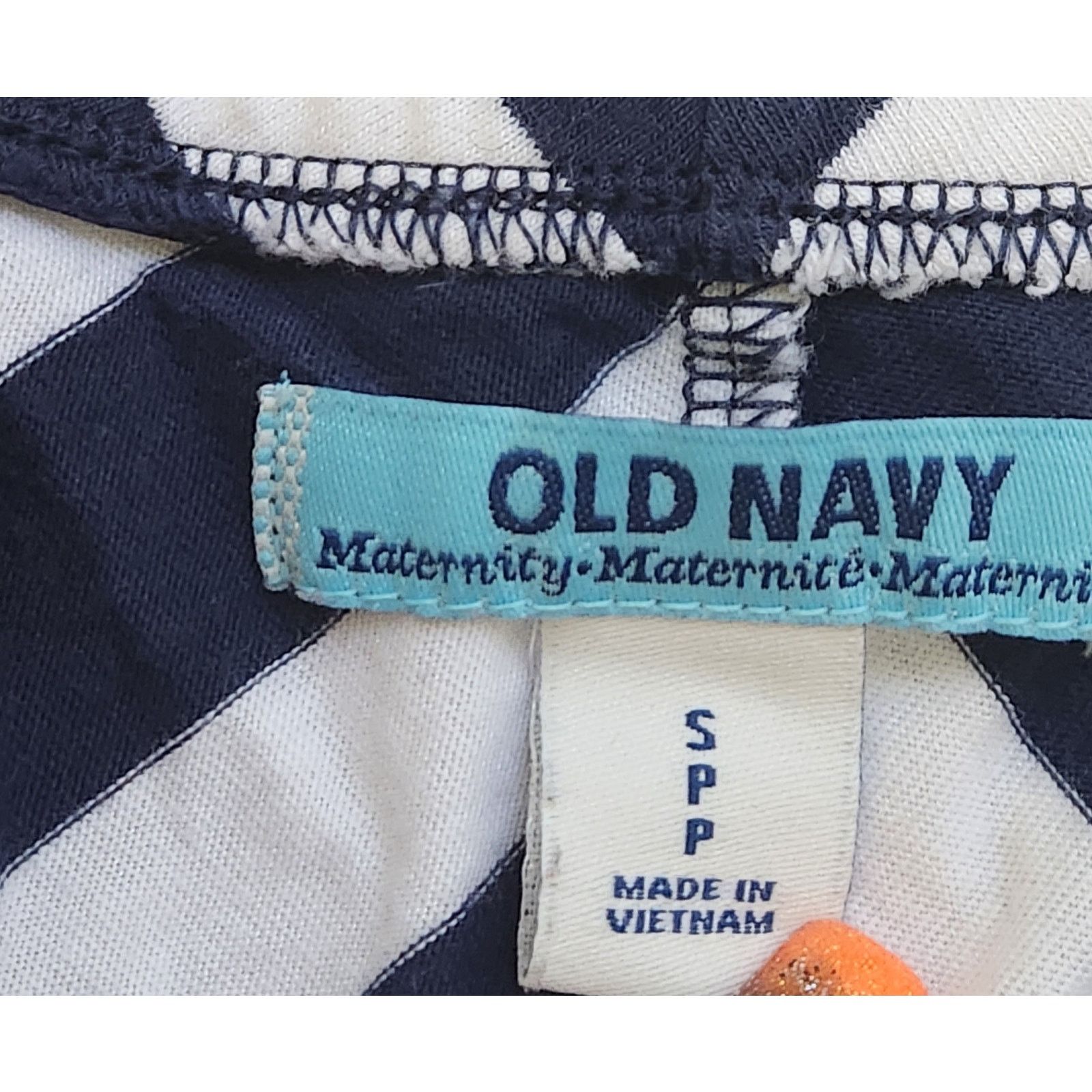 Old Navy Old Navy Maternity Blue White Stripe Crisscross Dress Small Size S / US 4 / IT 40 - 4 Thumbnail