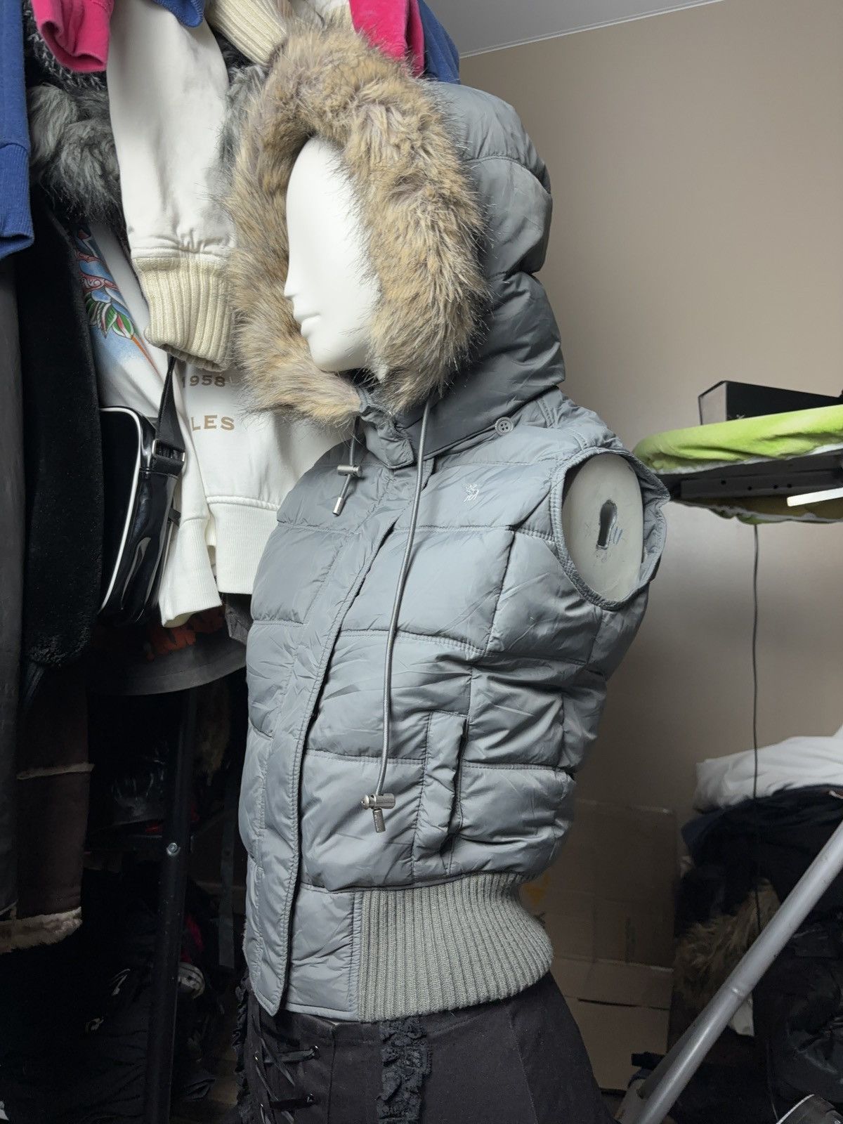 Abercrombie & Fitch × Vintage Abercrombie fitch vintage faux fur winter down vest Size M / US 6-8 / IT 42-44 - 5 Thumbnail