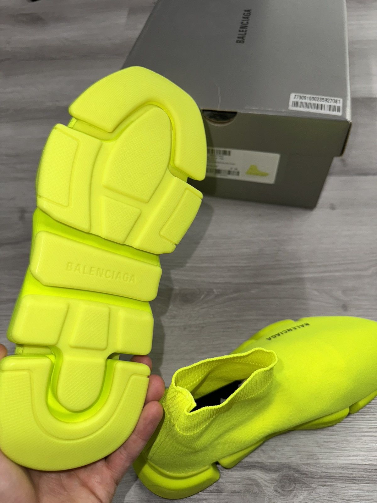 Balenciaga Neon Balenciaga Speed Trainer Size US 6.5 / EU 39-40 - 6 Thumbnail