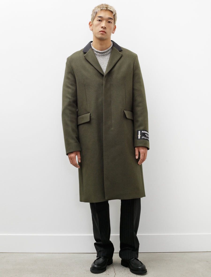Acne Studios Acne Studios Olive tailored wool coat Size US XL / EU 56 / 4 - 2 Thumbnail