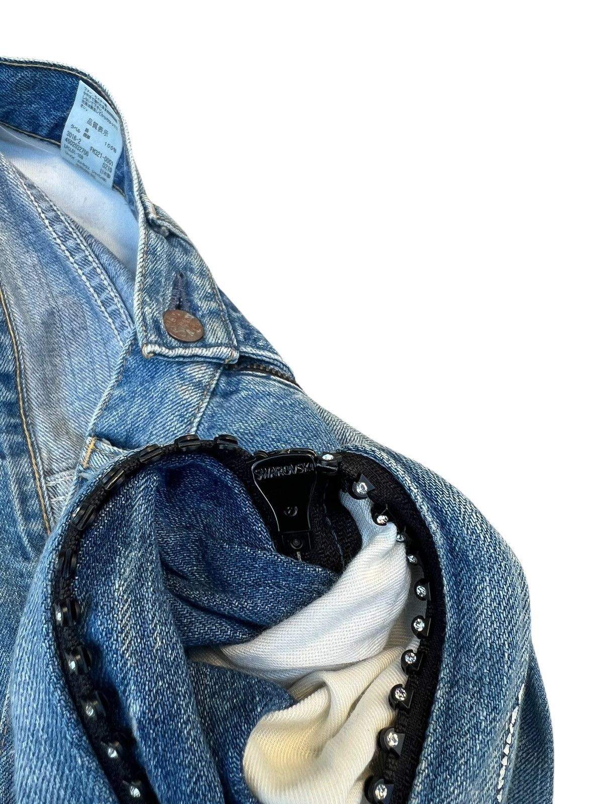 Fragment Design × Levi's × Swarovski 2001 Levi’s Fenom Fragment Design Swarovski Selvedge Jeans Size US 30 / EU 46 - 23 Thumbnail