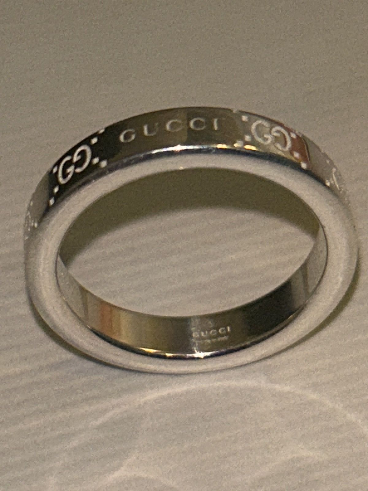Gucci Gucci Signature GG Logo Ring AG 925 814712 Size ONE SIZE - 4 Thumbnail