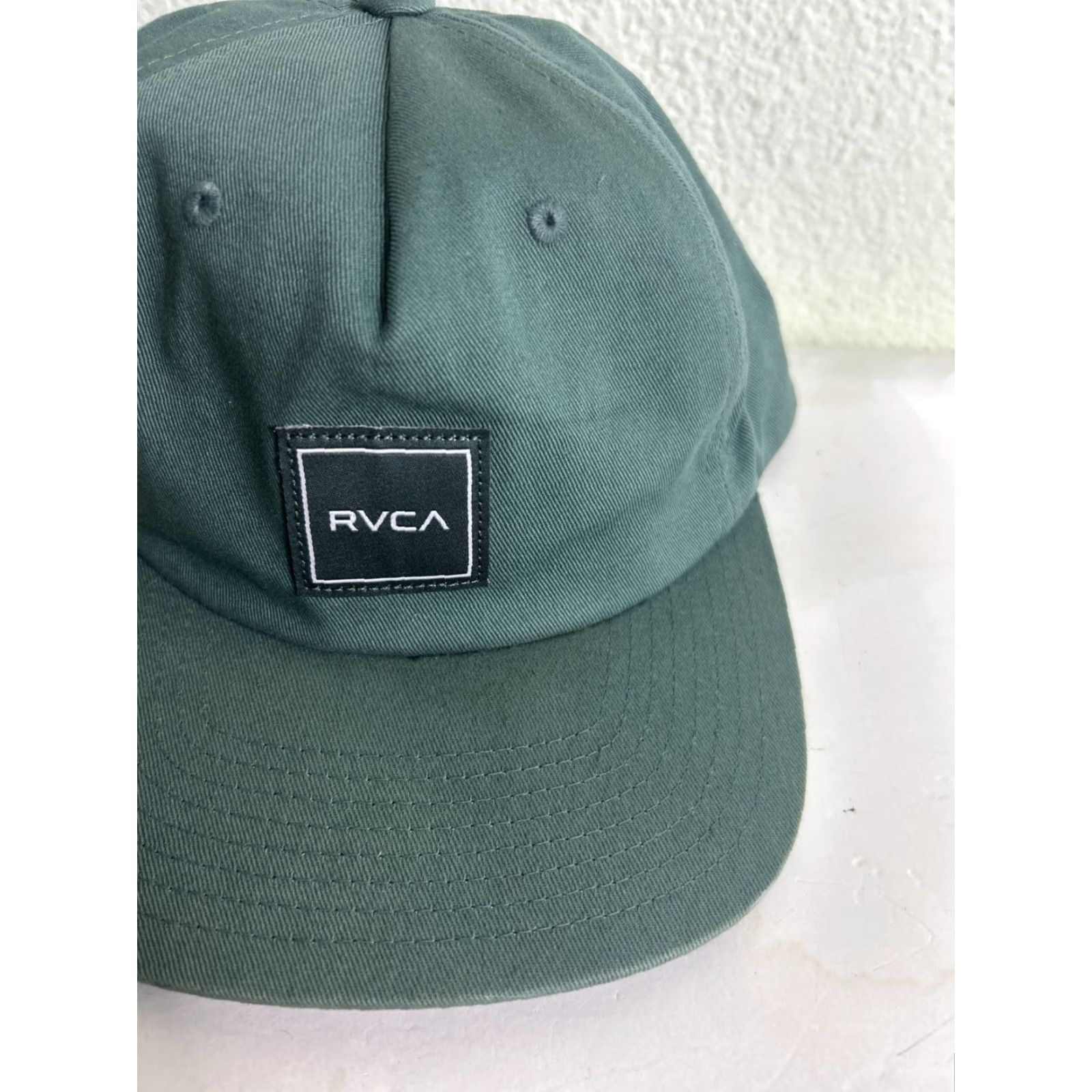 RVCA RVCA Green Cotton SnapBack Hat Adjustable Men One Size Green Snapback Hat Size ONE SIZE - 4 Thumbnail