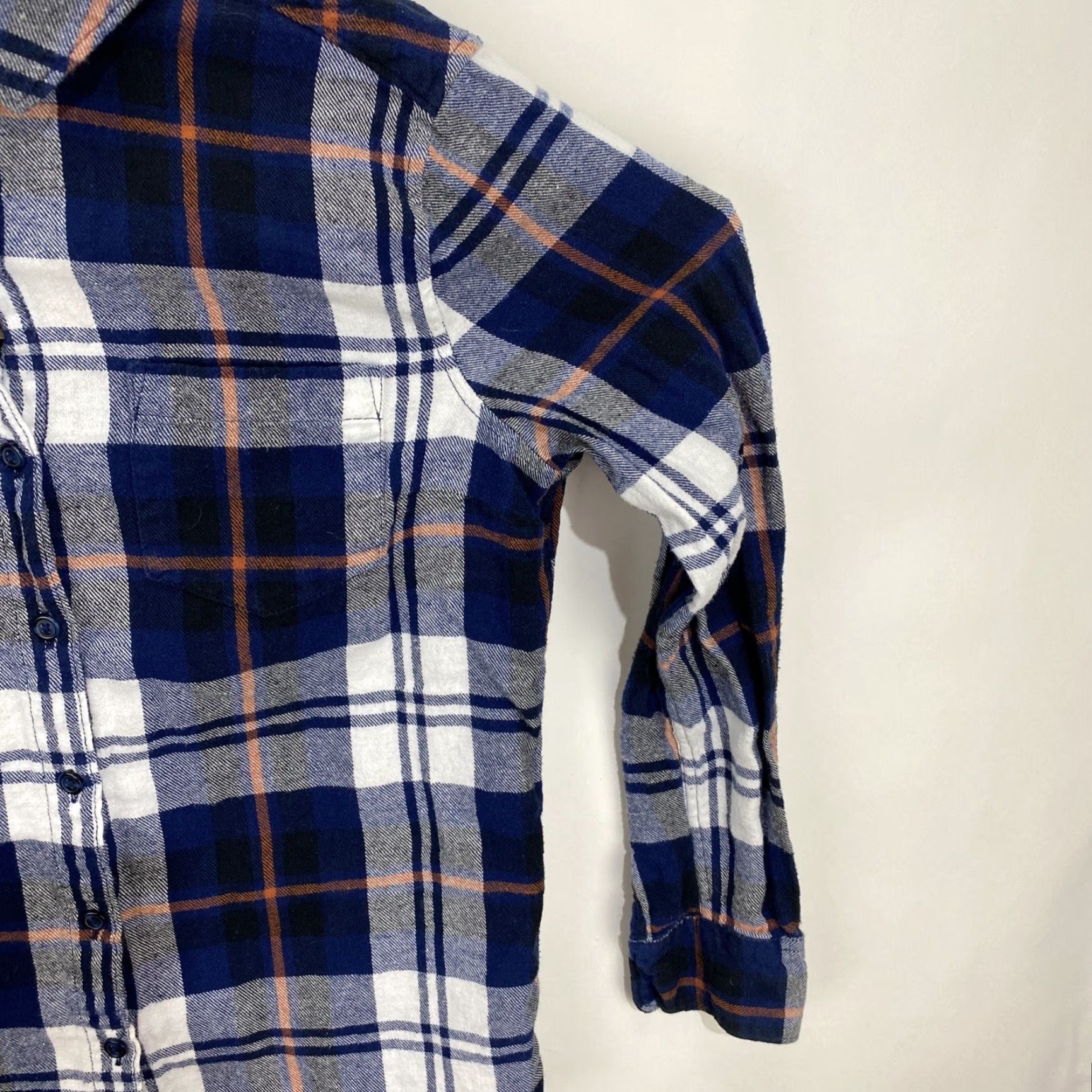 Vintage Woolrich Shirt Woolrich Womens Flannel Button Down Shirt Blue White Plaid Long Sleeve Medium Size M / US 6-8 / IT 42-44 - 5 Thumbnail