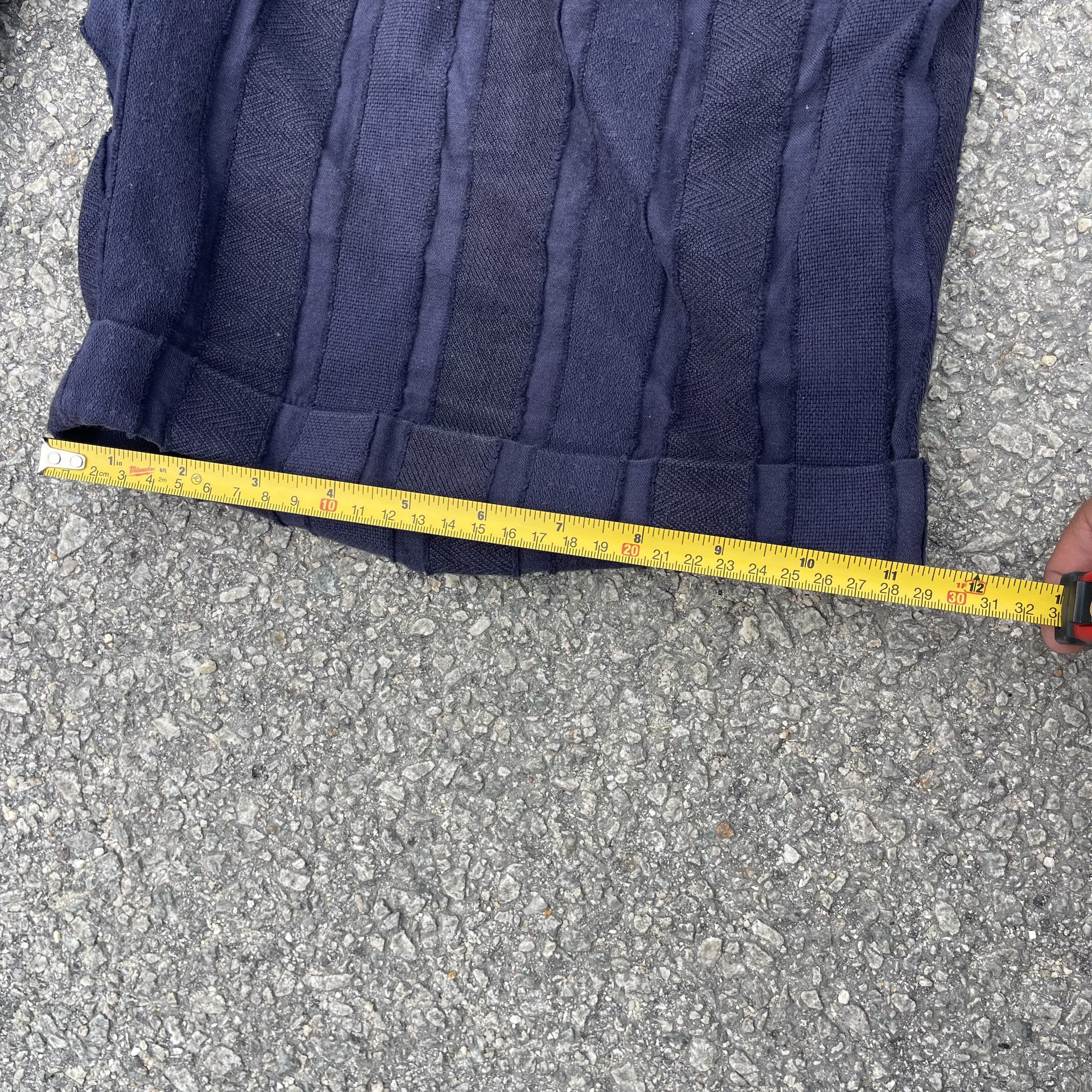 TAAKK TaaKK Vertical Mix Tapes Stripes Sashiko Indigo Short Size US 34 / EU 50 - 9 Thumbnail
