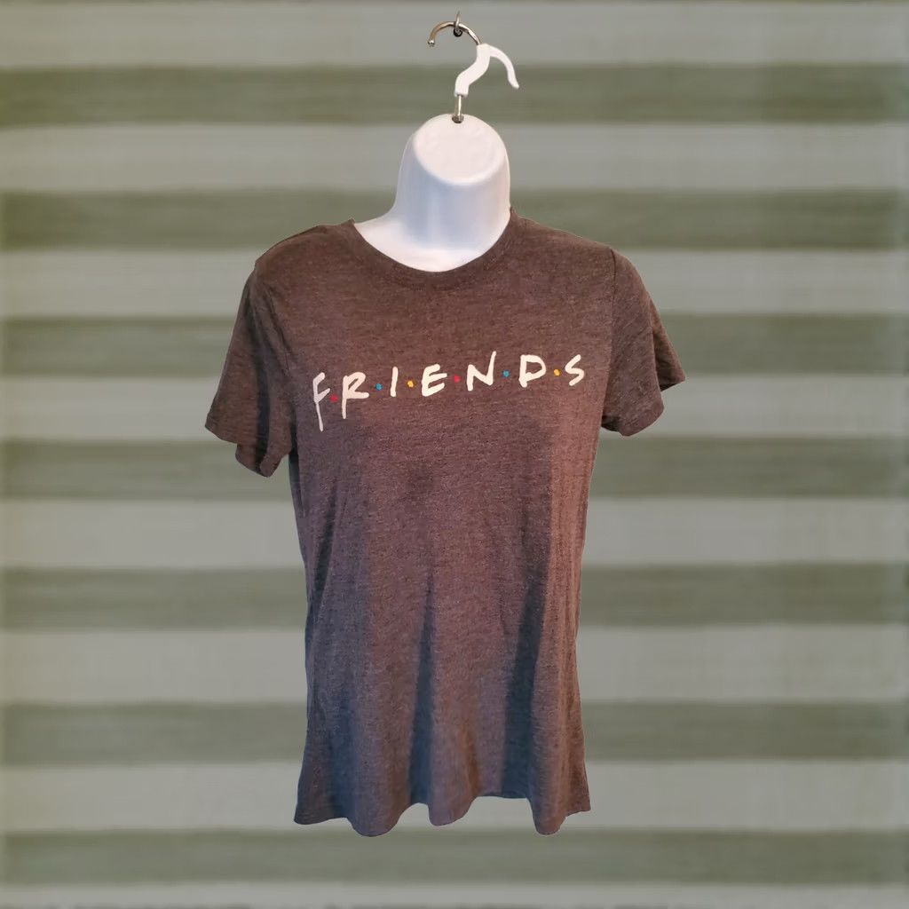 Vintage Friends TV Show Shirt Womens Size XS Gray Crew Neck Pullover Short Sleeve Tee Size XS / US 0-2 / IT 36-38 - 1 Thumbnail