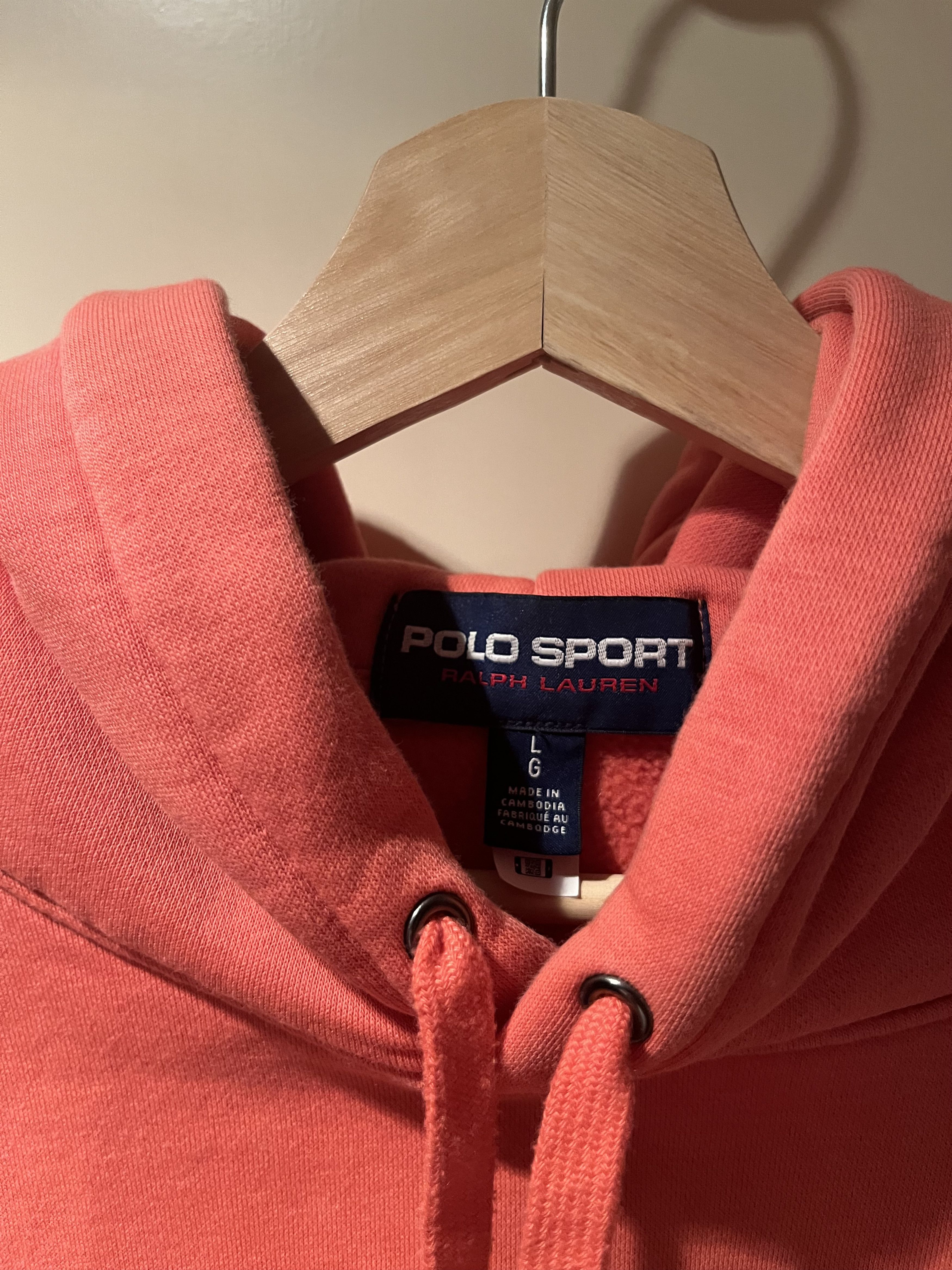 Polo Ralph Lauren Polo Sport Amalfi Red Hooded Sweatshirt Size US L / EU 52-54 / 3 - 3 Thumbnail