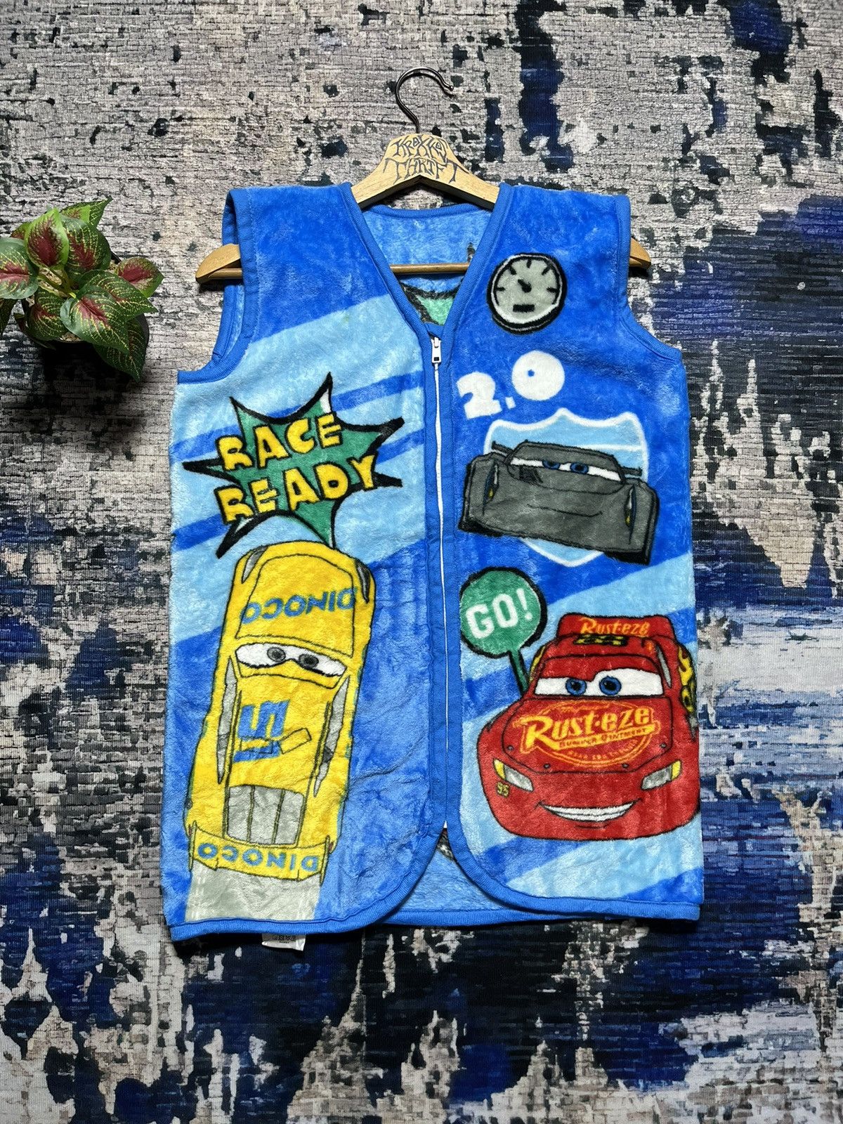 Cartoon Network × Disney 🔥Nascar Race Ready Ovp Logo Zipper Sherpa Vest Size US M / EU 48-50 / 2 - 1 Thumbnail