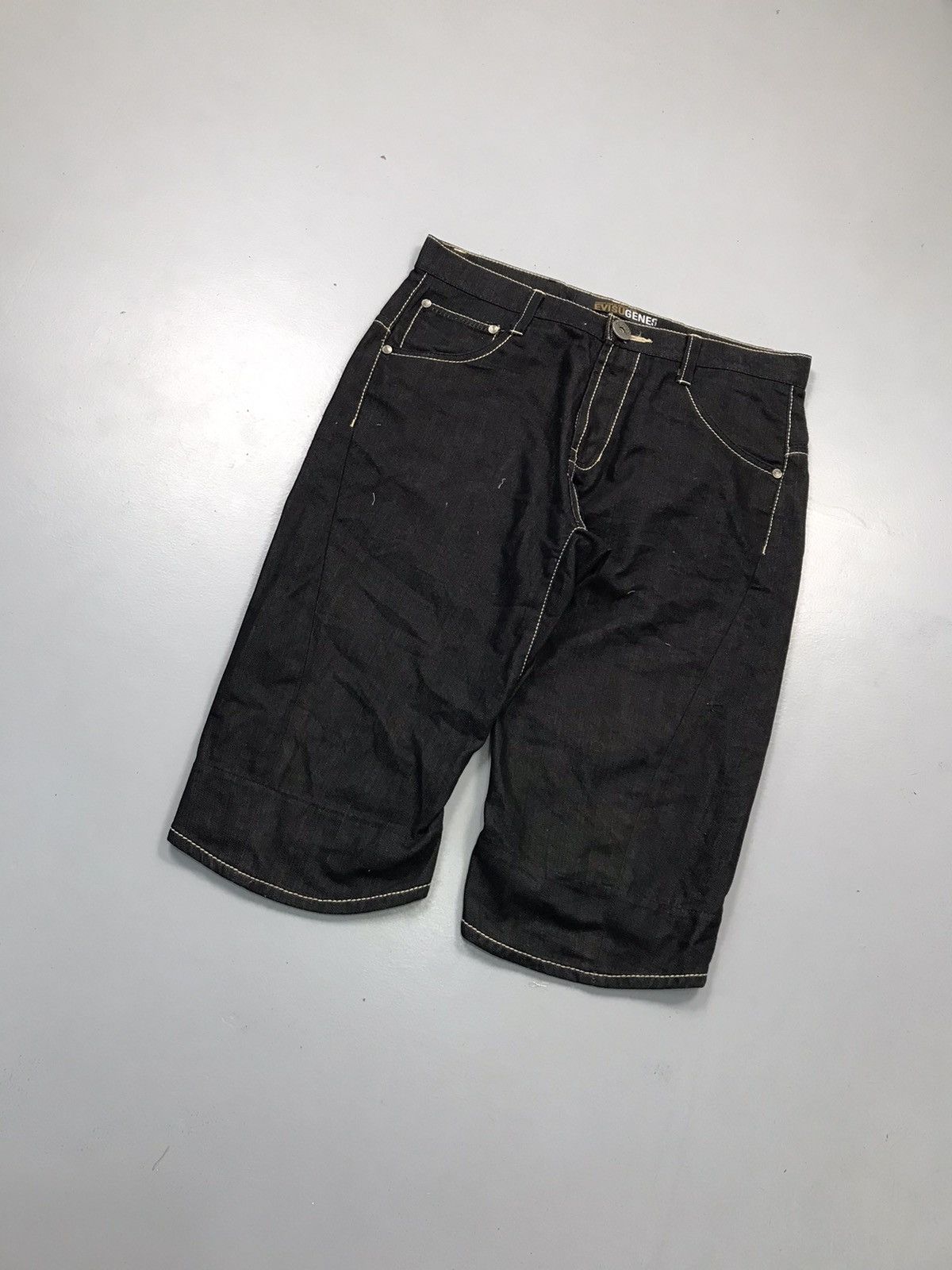 Japanese Brand Vintage Evisu inspired seagull buckle belt jort Size US 35 - 3 Thumbnail