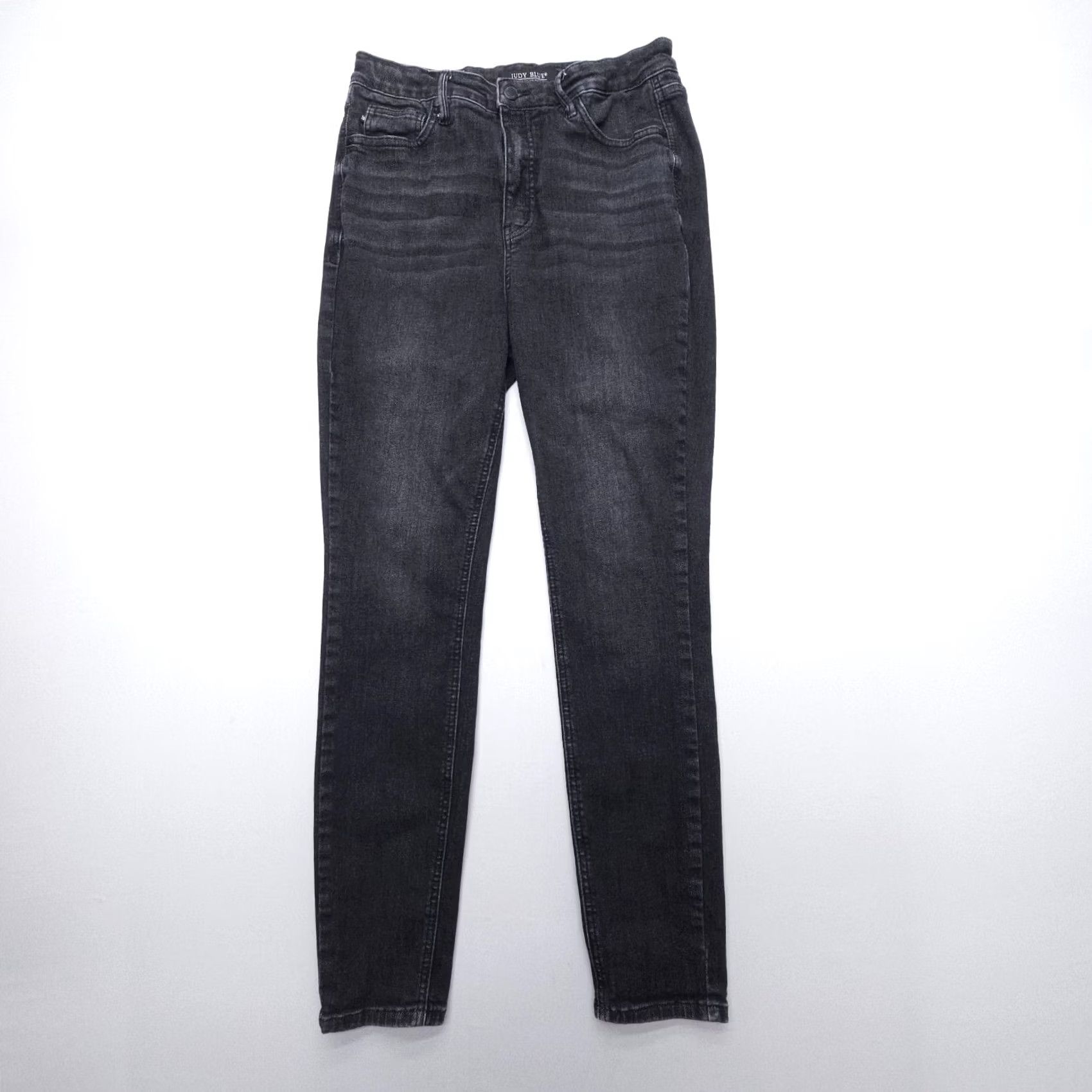 Vintage Judy Blue Skinny Fit Jeans Womens 9 29 High Rise Black Stretch Denim 28" Insm Size 29" - 2 Thumbnail