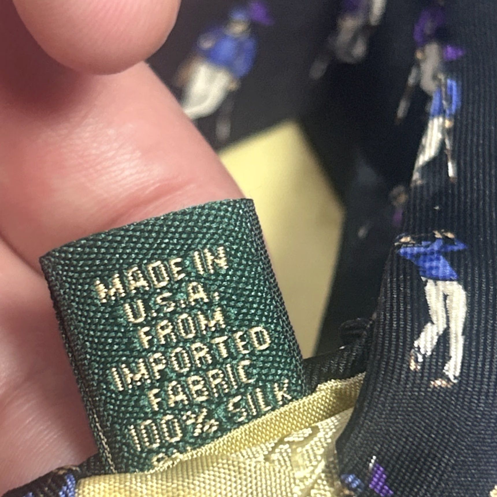 Ralph Lauren Lauren by Ralph Lauren Tie Golf Black 100% Silk Classic 57"-60" Adult Men's Size ONE SIZE - 5 Thumbnail