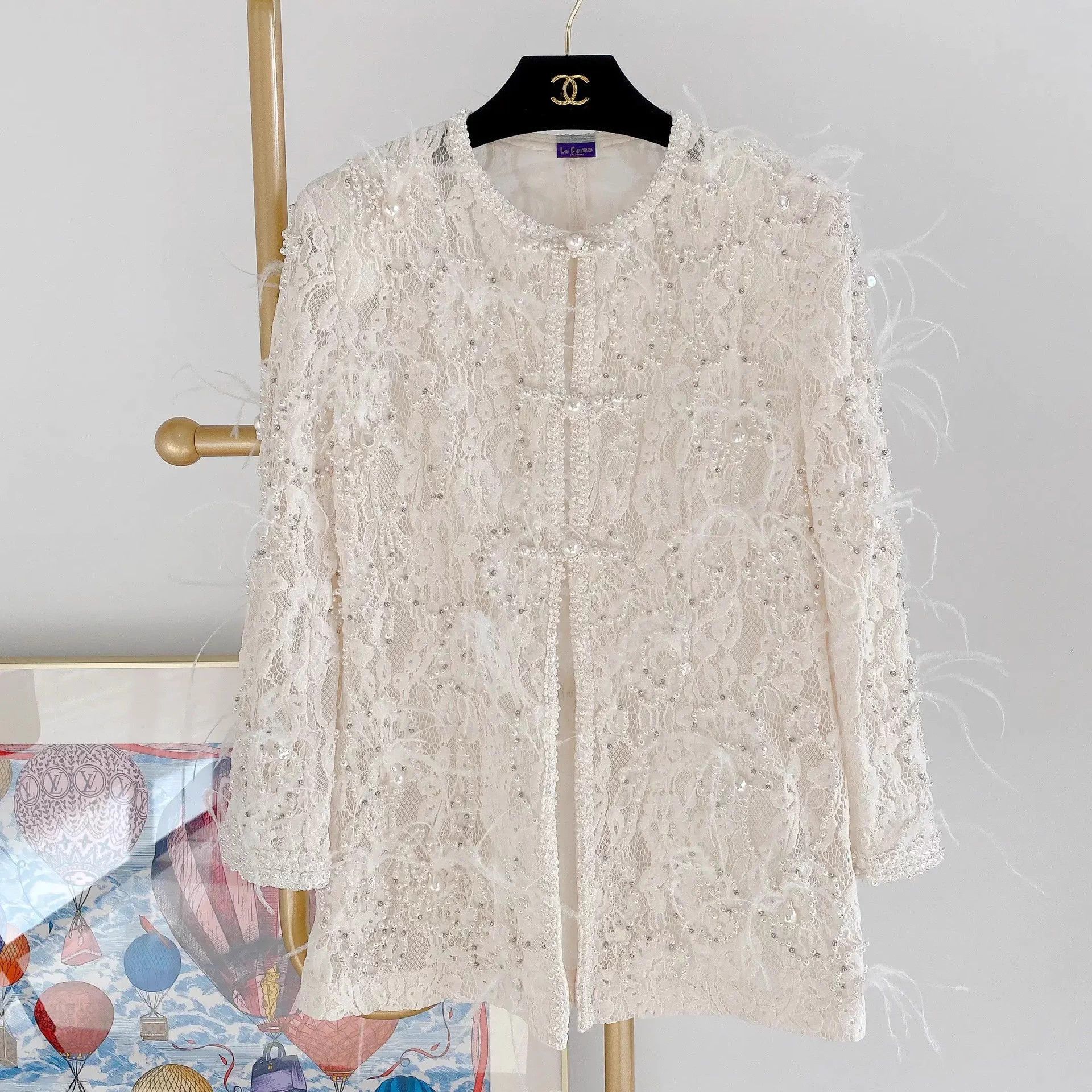 Other Le Fame Heavy Pearl Jacket Size S / US 4 / IT 40 - 1 Thumbnail