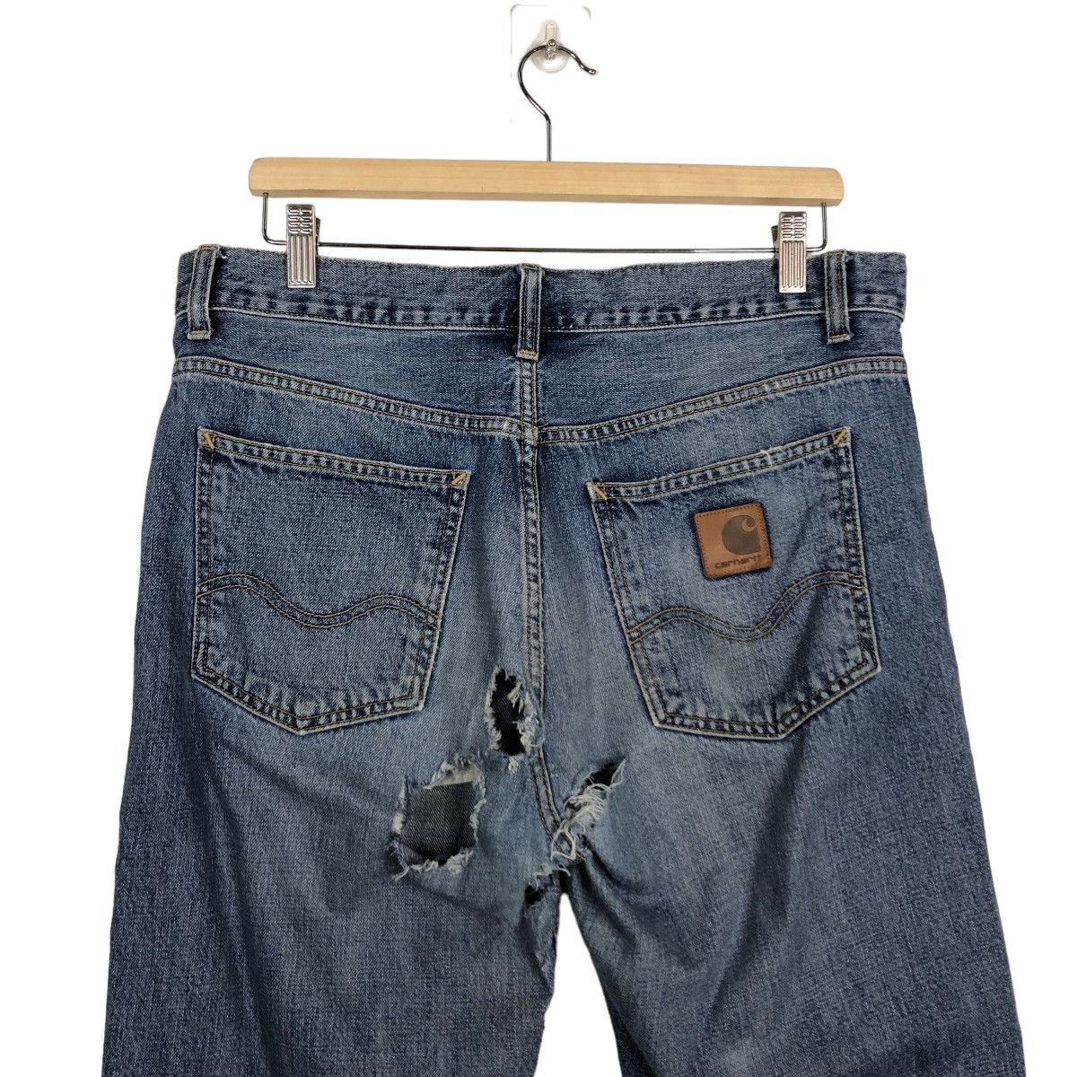 Carhartt 🔥True Vintage Distressed Denim Jeans Workers Carhartt WIP Size US 35 - 8 Thumbnail