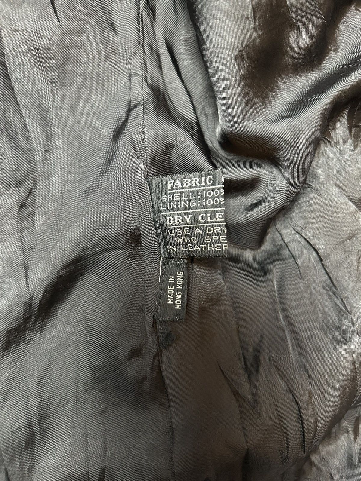 Japanese Brand × Vintage VINTAGE LEATHER KNITTED JACKET Size ONE SIZE - 8 Thumbnail