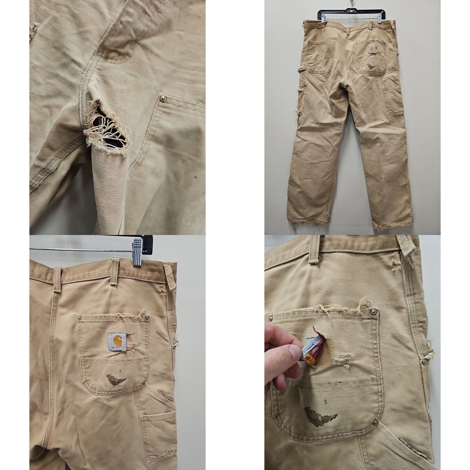 Carhartt VINTAGE Carhartt Pants Mens 38x32 Brown Canvas Carpenter Workwear USA Carhartt Pants Mens 38x32 Brown Canvas Carpenter Workwear USA Size US 38 / EU 54 - 8 Thumbnail