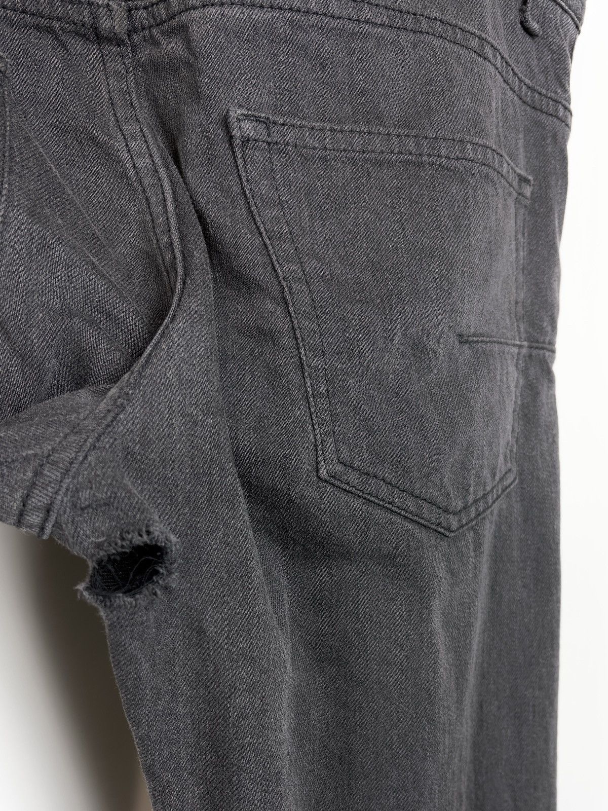 Dior Dior Homme Unaltered Dark Gray Skinny Denim Jeans KVA Size US 30 / EU 46 - 10 Thumbnail