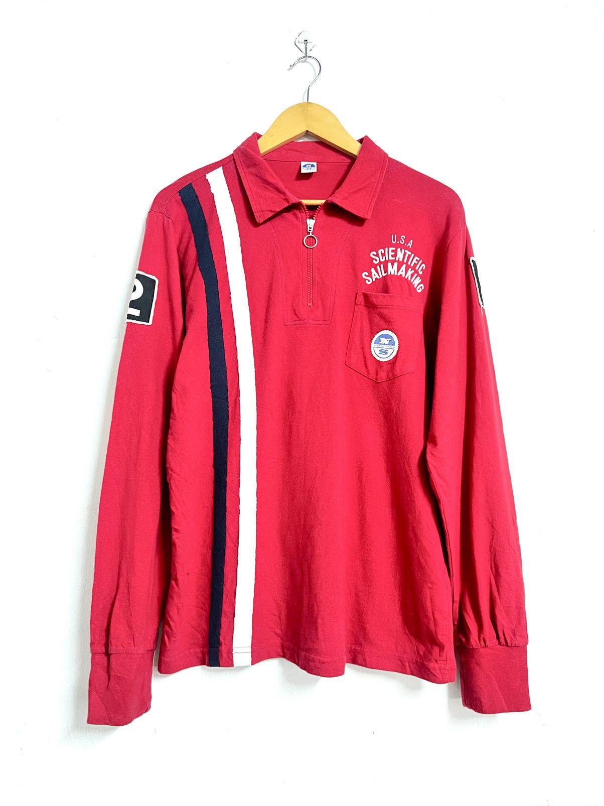 Polo Ralph Lauren 🔥Hot Drops🔥Vintage North Sails USA Sailmaking Half Zipper Size US XL / EU 56 / 4 - 1 Thumbnail