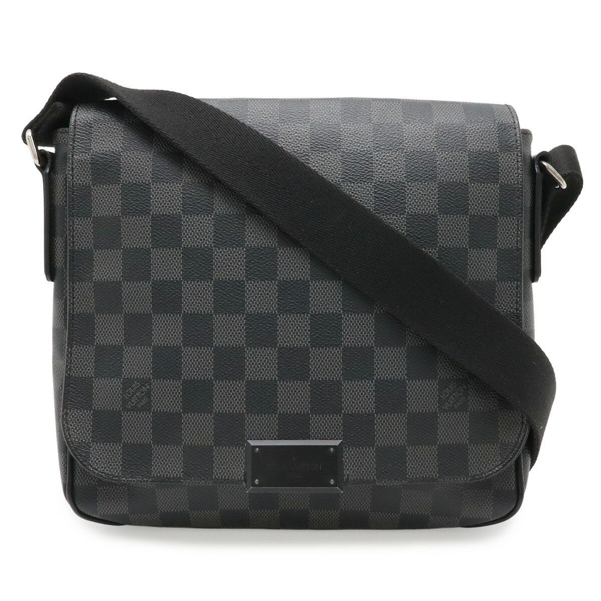Louis Vuitton Louis Vuitton Louis Vuitton District PM Damier Graphite Shoulder Bag Textile Crossbody Bag N41260 DUTY FREE for USA Size ONE SIZE - 1 Thumbnail