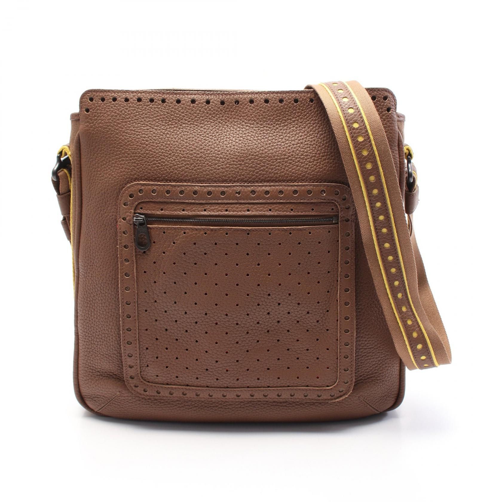 Bottega Veneta Bottega Veneta Leather Shoulder Bag Leather Shoulder Bag in Brown, Women's