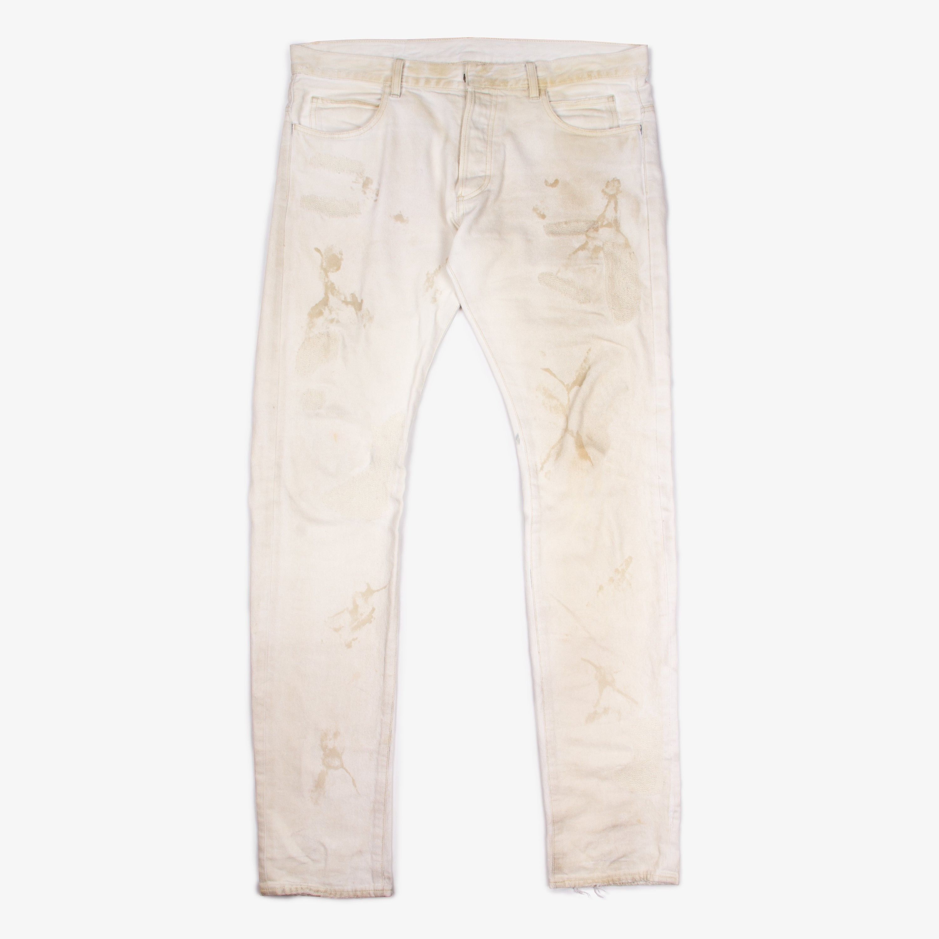 Balmain BALMAIN WHITE DISTRESSED DENIM Size US 31 - 2 Thumbnail