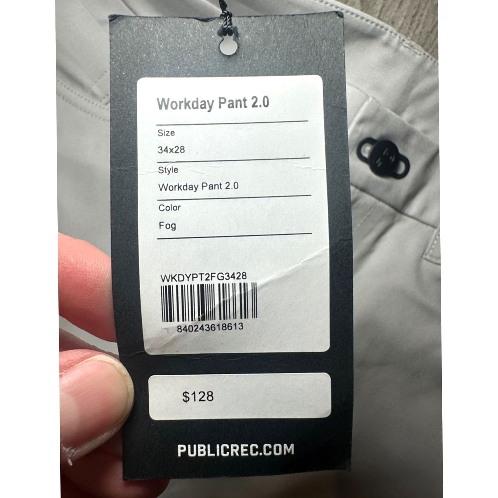 Vintage Public Rec Fog Workday 2.0 Performance Pants Men 34 Regular Gray Chino 28 Inseam Size US 34 / EU 50 - 8 Thumbnail