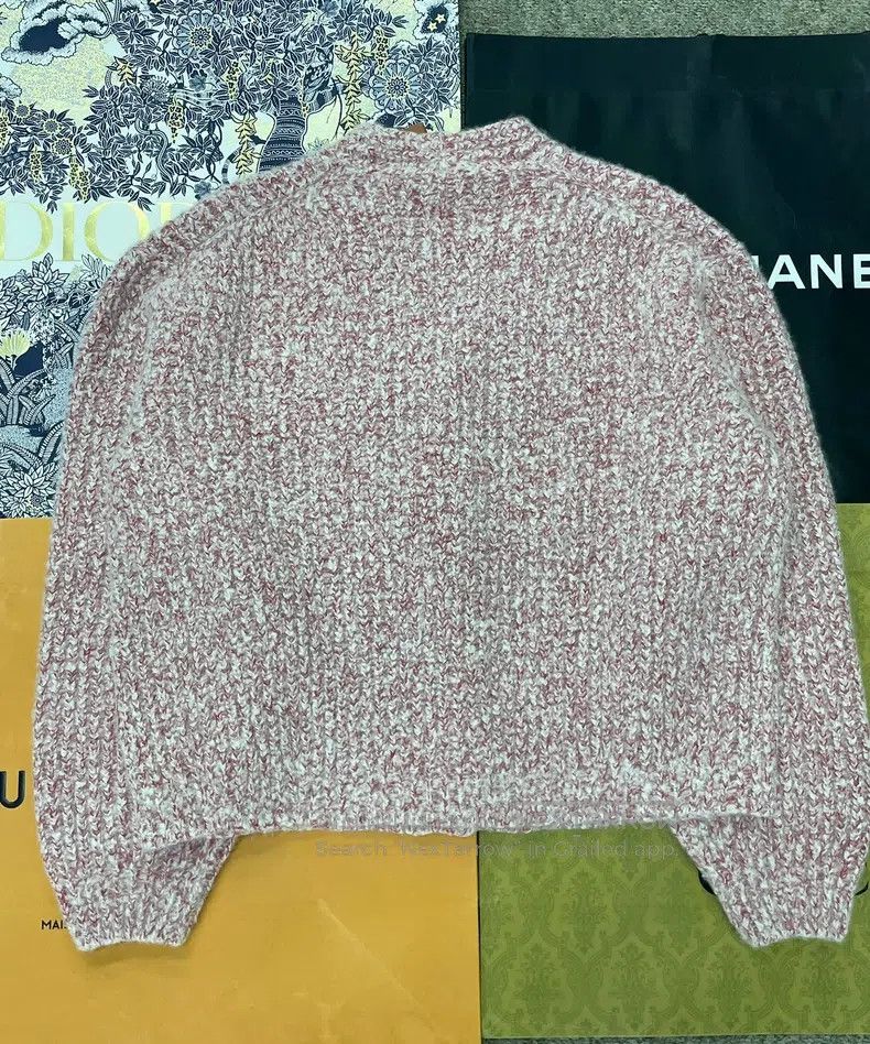 Loro Piana LORO PIANA Rabbit Year Limited Mixed Pink Cashmere Knit Ca Size L / US 10 / IT 46 - 3 Thumbnail