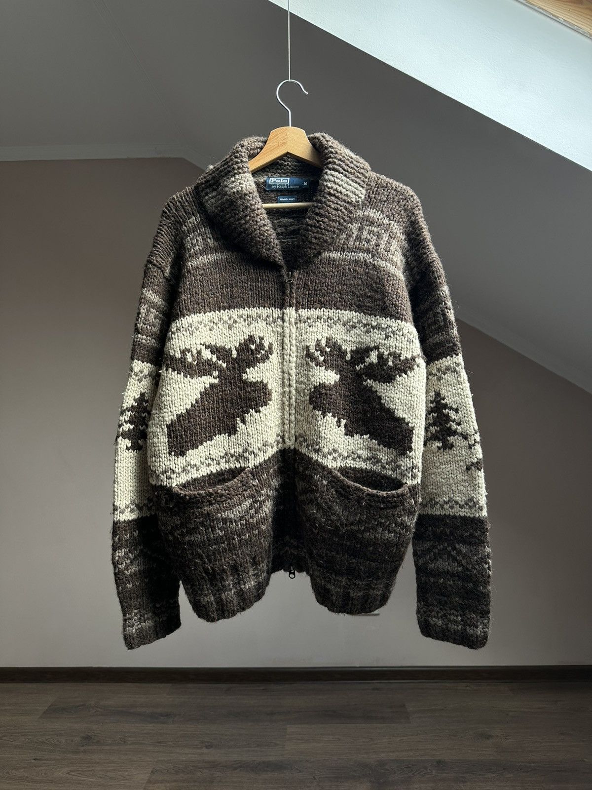 Polo Ralph Lauren Very Rare RRL Polo Ralph Lauren Hand Knit Covichan Sweater Size US M / EU 48-50 / 2 - 2 Thumbnail