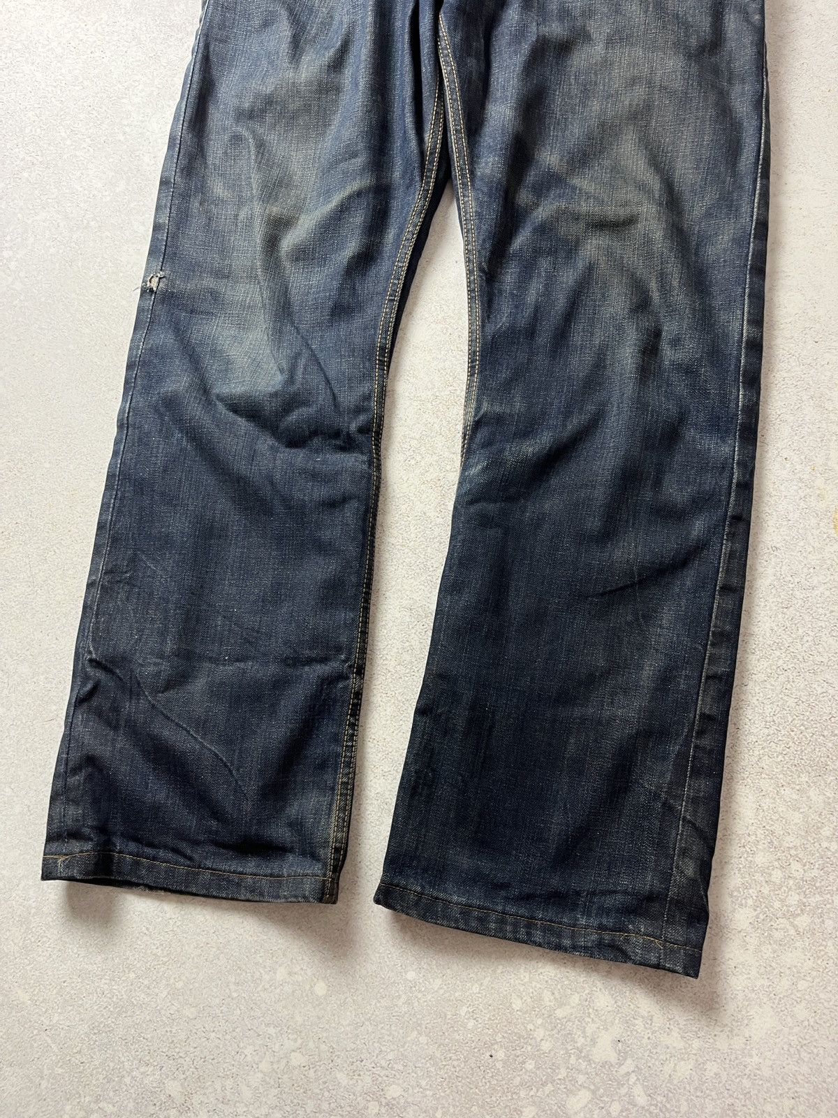 THE ROKKER COMPANY Rokker Company Selvedge Raw Denim Motorcycle Jeans Size US 32 / EU 48 - 5 Thumbnail