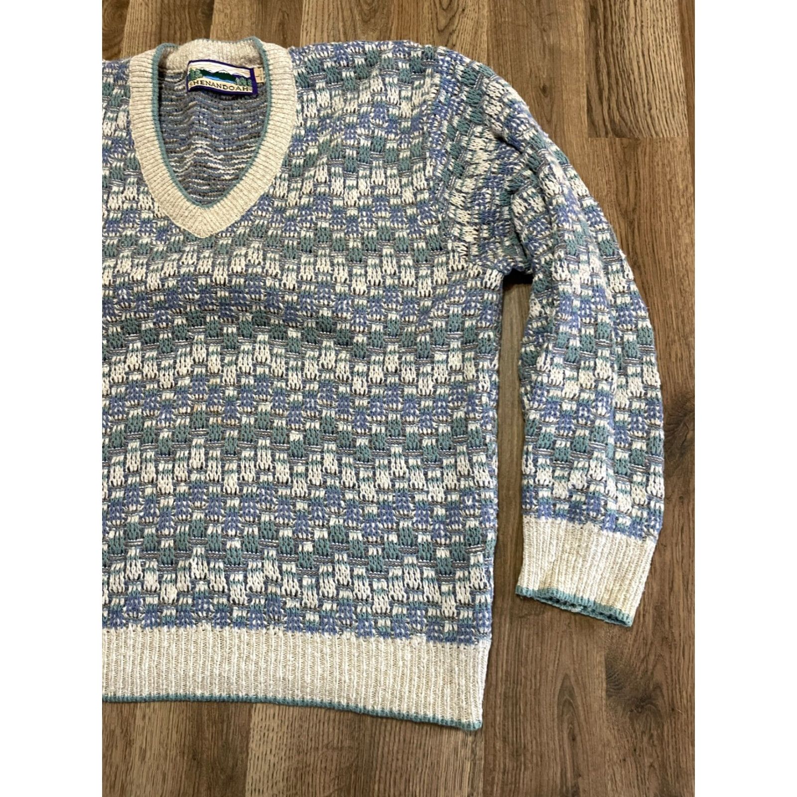 Vintage Shenandoah Sweater Men’s Size Large V-Neck Pullover Size L / US 10 / IT 46 - 4 Thumbnail