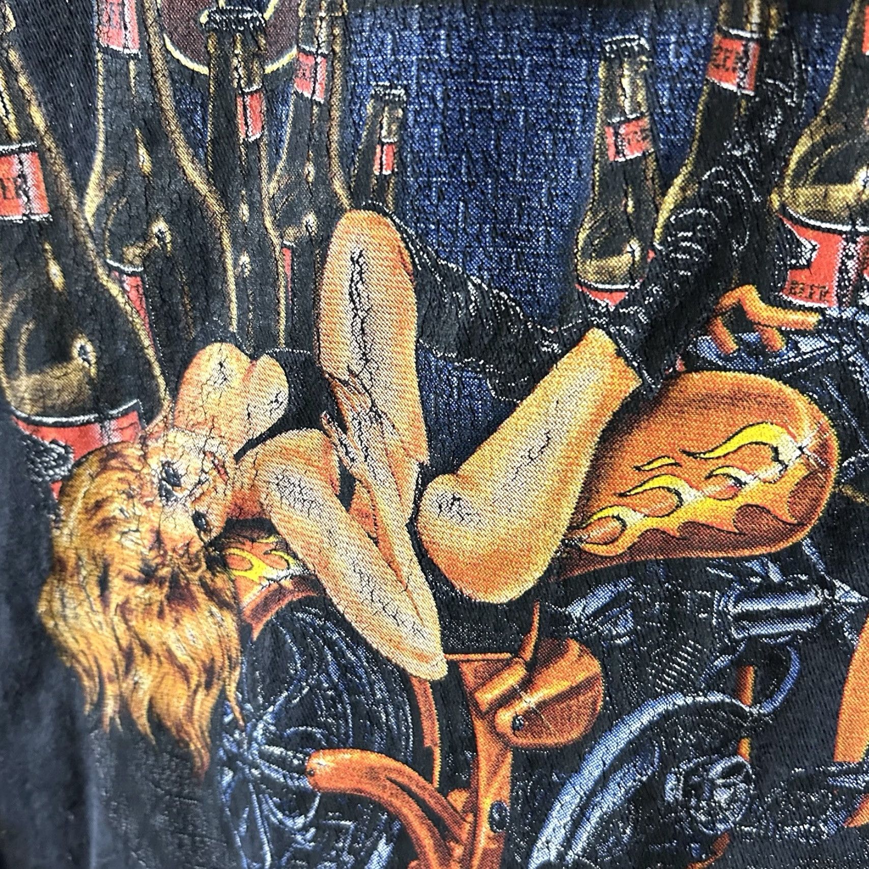 Harley Davidson VINTAGE Harley Davidson Unik Denim Button Up Vest Men 3XL Black Bowling Green Kentucky Size US XXL / EU 58 / 5 - 5 Thumbnail