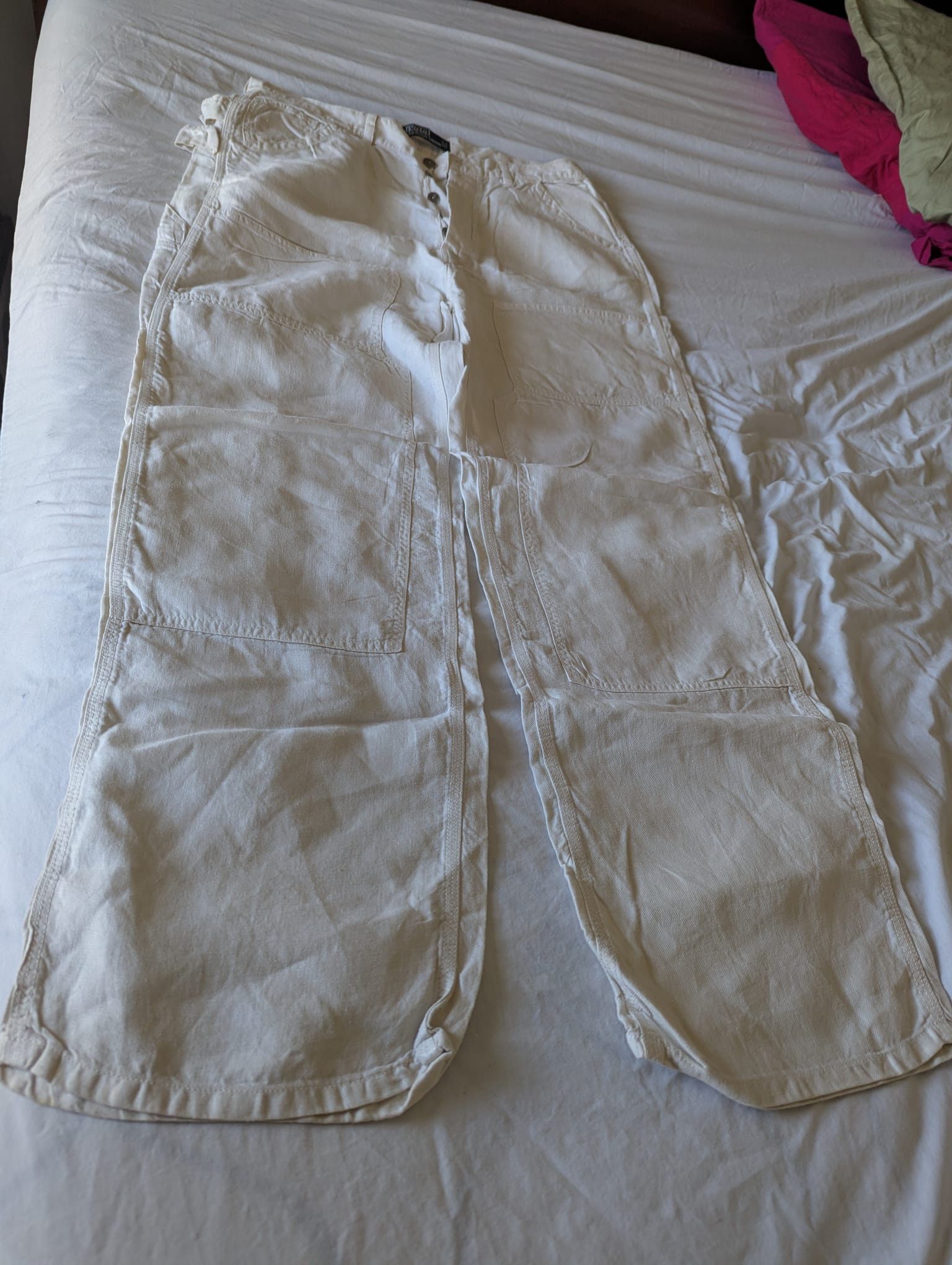 Other Vintage Linen Pants (Denim Style) Size US 34 / EU 50 - 5 Thumbnail