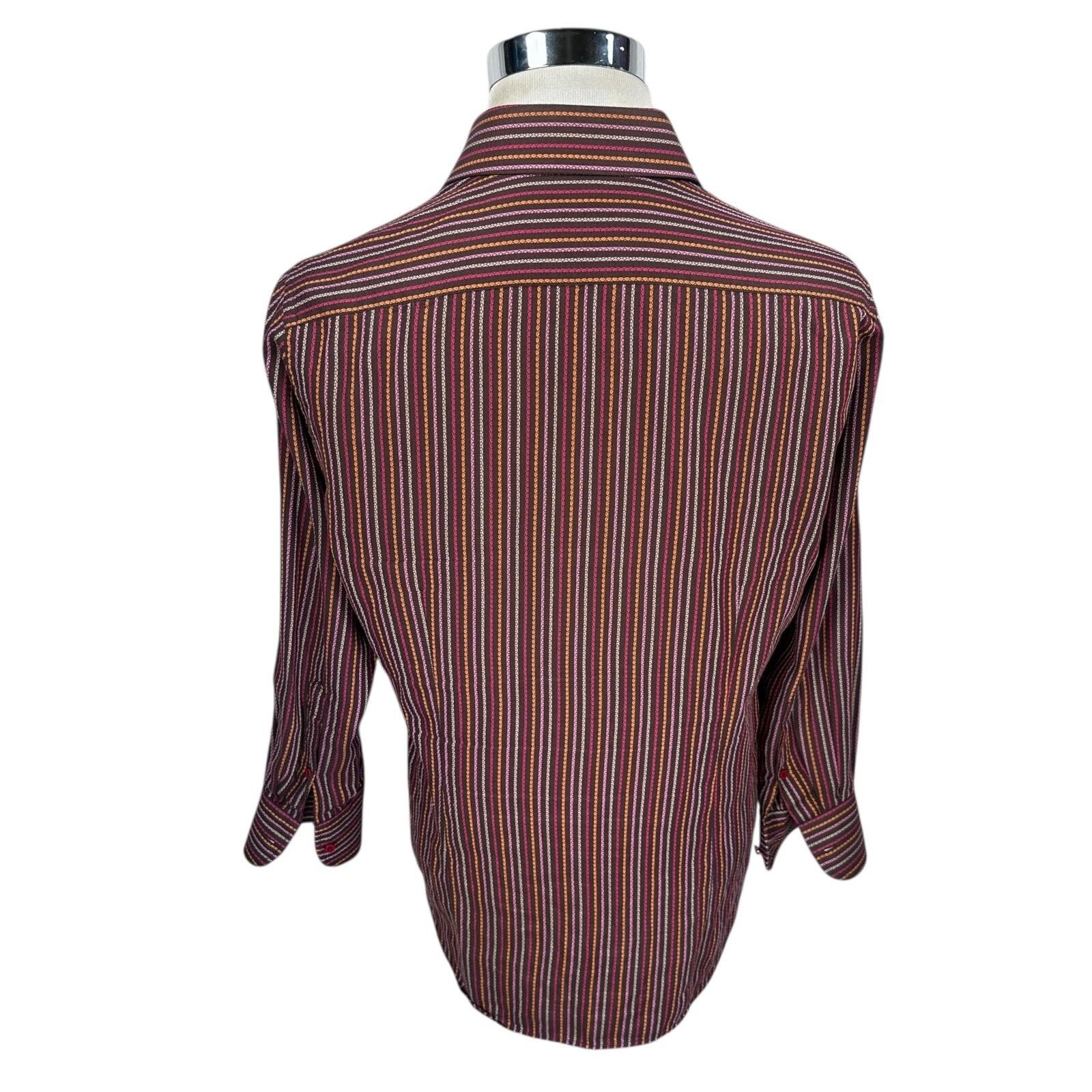 Other A BASILE Dress Shirt Mens 16 Multicolor Long Sleeve Size US L / EU 52-54 / 3 - 5 Thumbnail