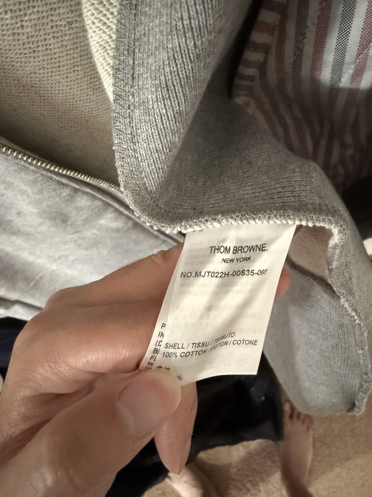 Thom Browne Thom Browne classic loopback 4-bar zip up hoodie Size US XL / EU 56 / 4 - 5 Thumbnail