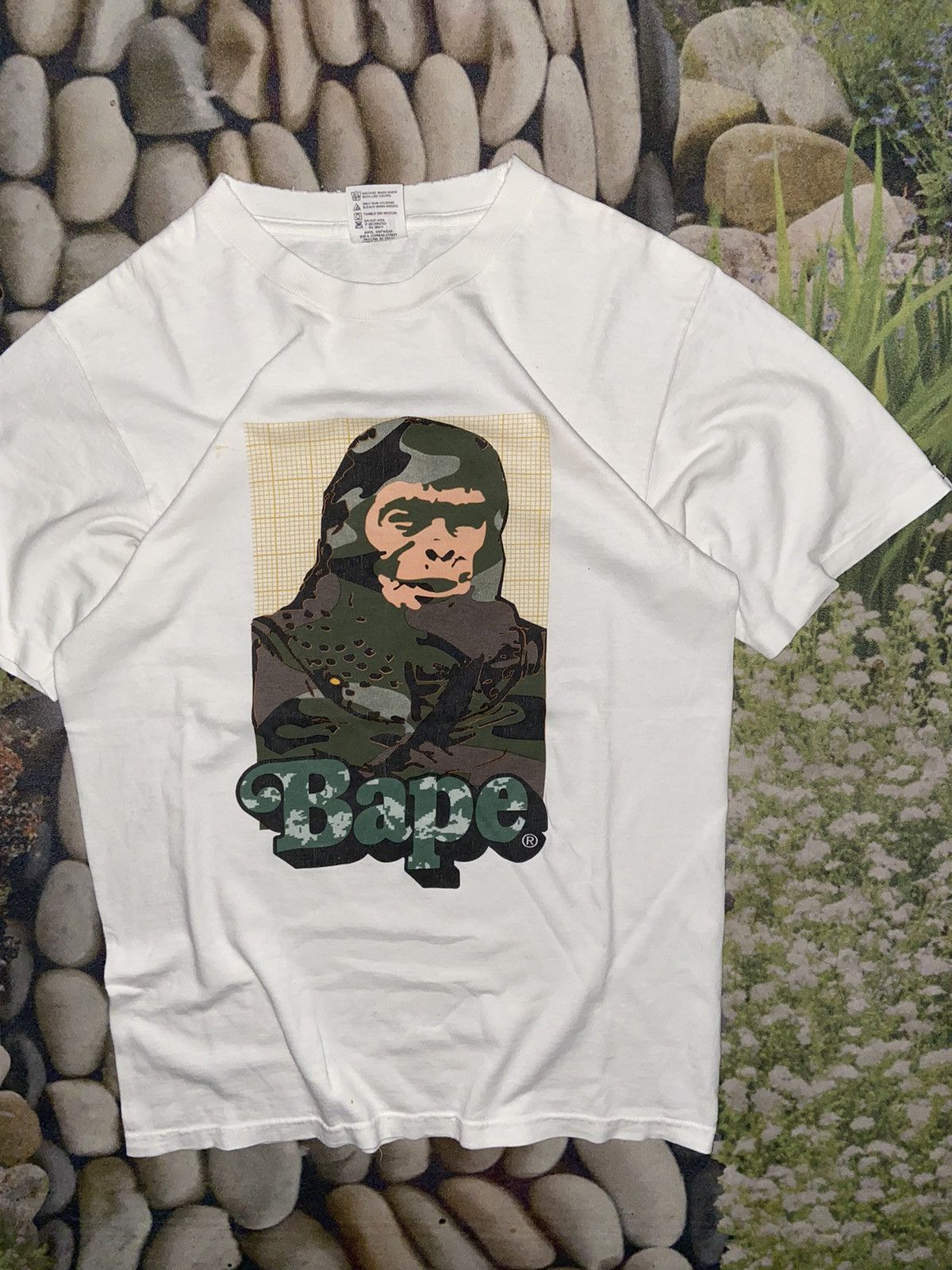 Bape × Vintage BAPE GRID SOLDIER TEE Size US S / EU 44-46 / 1 - 2 Thumbnail