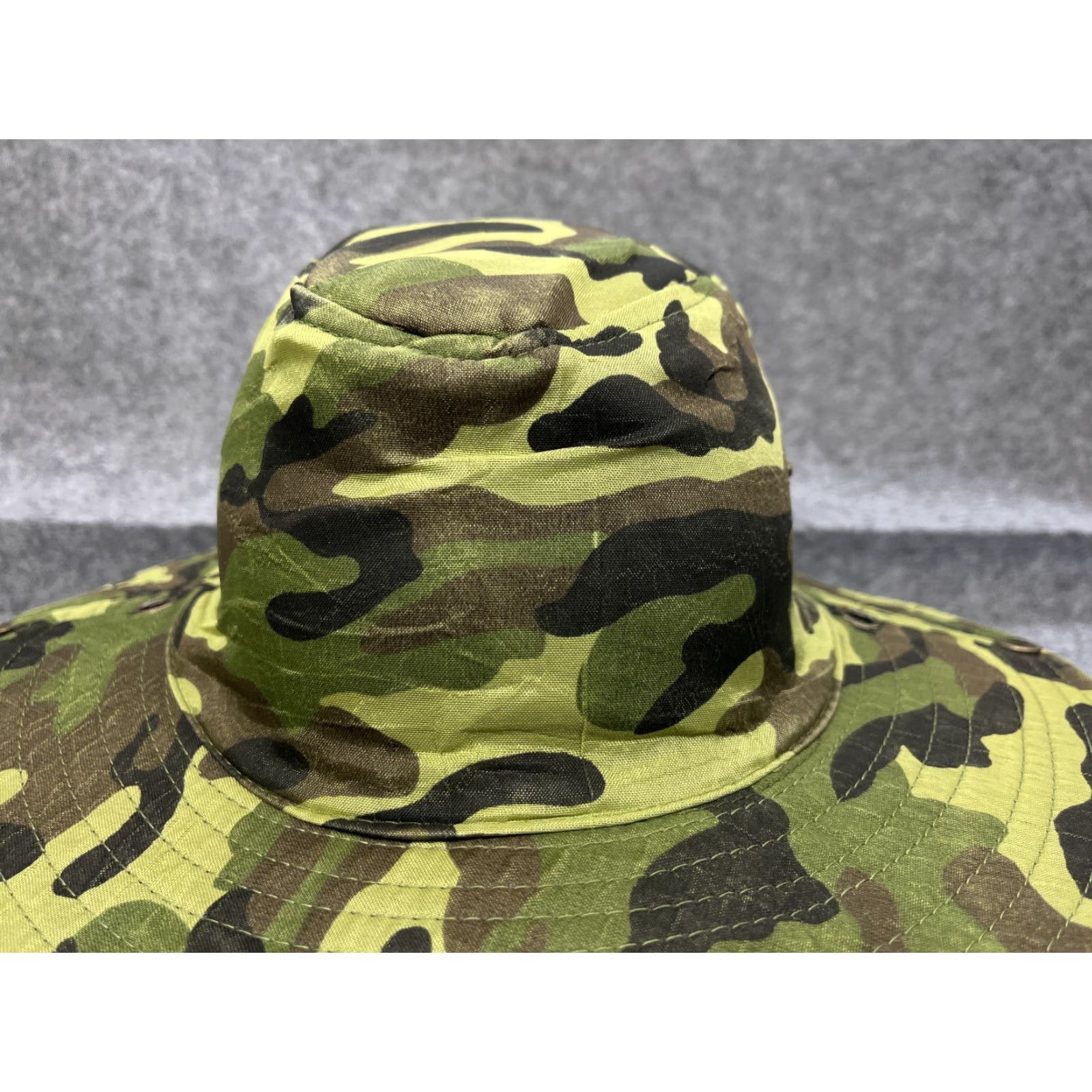 Walmart Camo Bucket Boonie Hat Adult Medium Green Jungle Cotton Outdoors Camp Size ONE SIZE - 2 Thumbnail