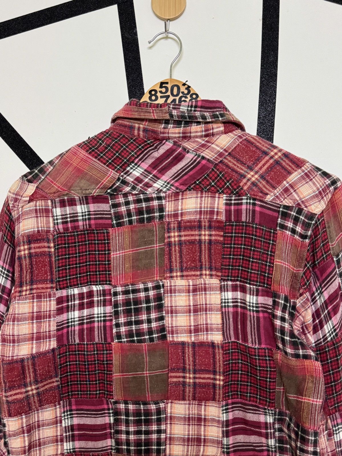 Flannel Vintage JUNGLE STORM Patchwork Rebuild Flannel Shirt Size US S / EU 44-46 / 1 - 14 Thumbnail